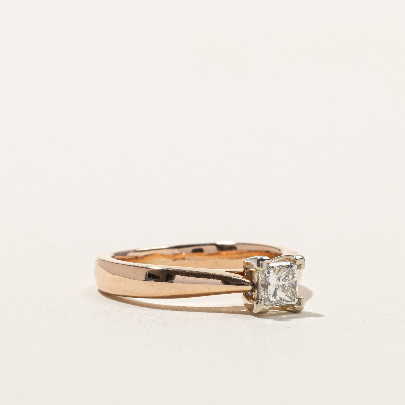 Princess Cut Diamond Reverse Tapered Ring | 0.53ct | SZ 6.25 |