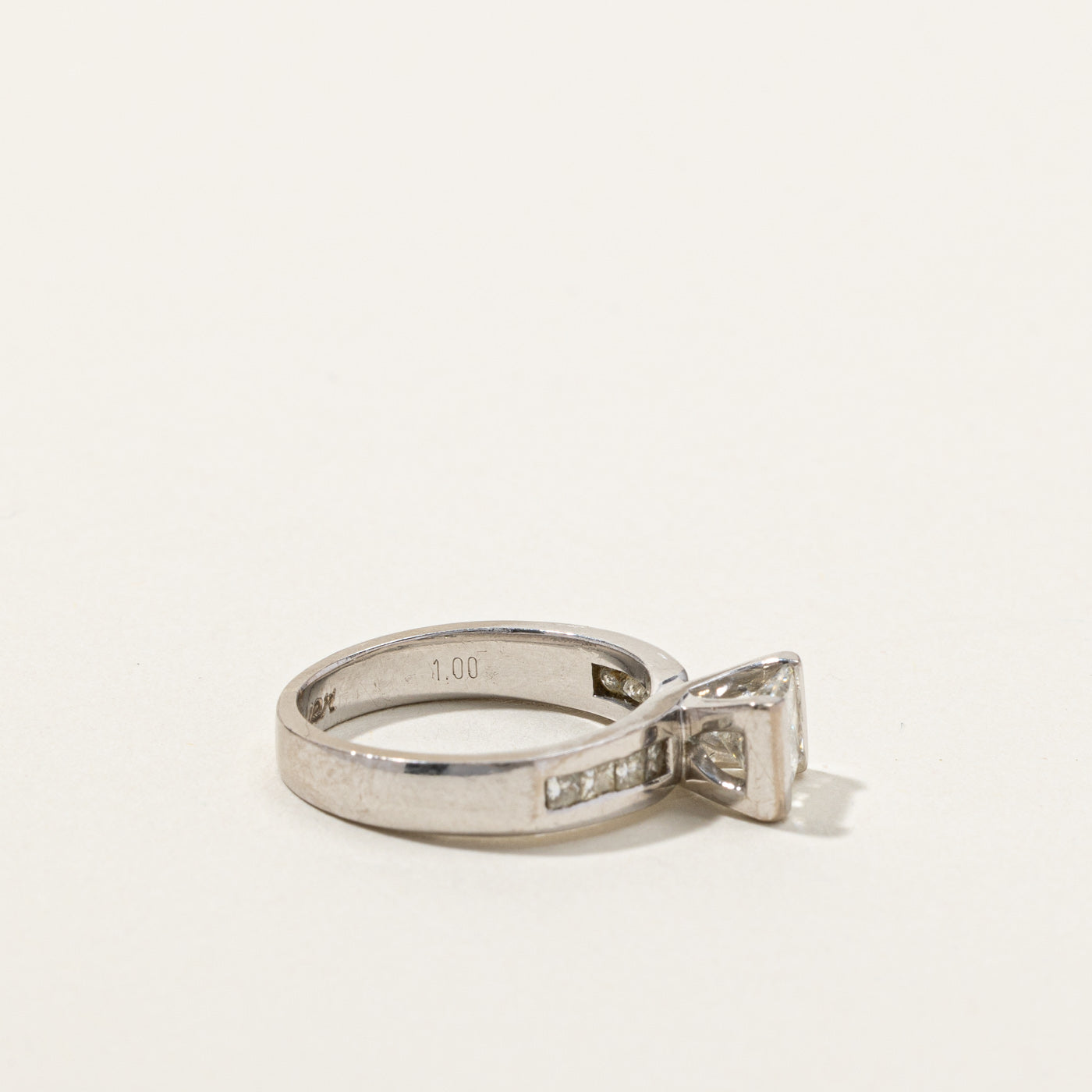Princess Diamond with Accents Ring | 1.00ctw I1 H/I | SZ 5 |