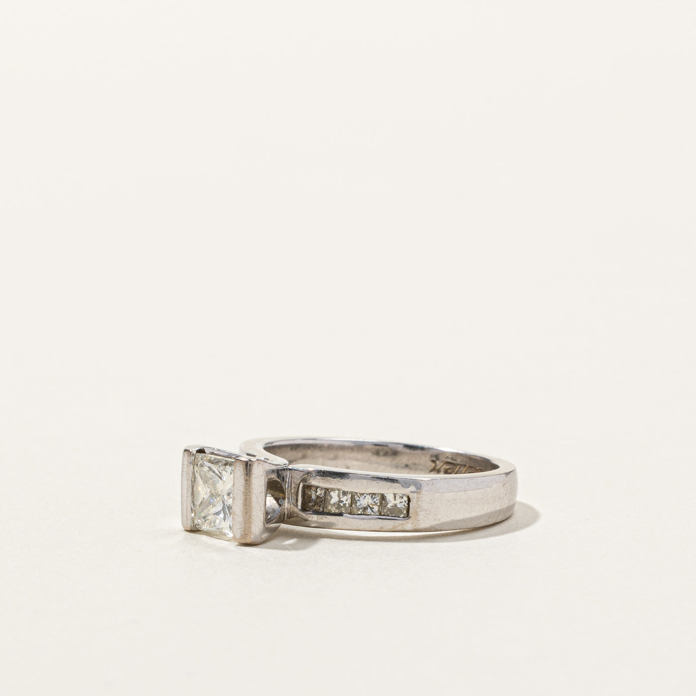 Princess Diamond with Accents Ring | 1.00ctw I1 H/I | SZ 5 |