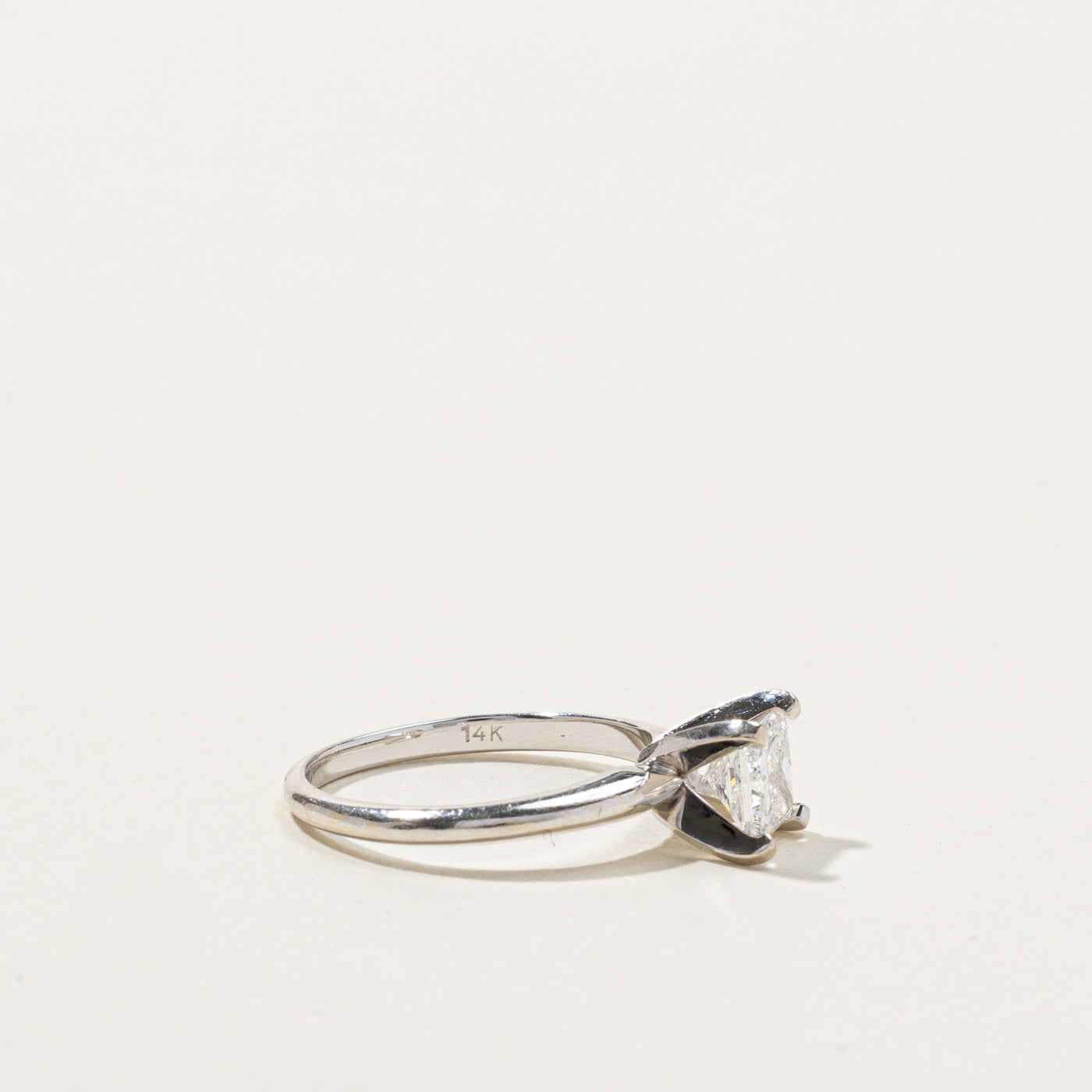 Solitaire Princess Diamond Engagement Ring | 0.75ct SI2/I1 H/I | SZ 3.75 |