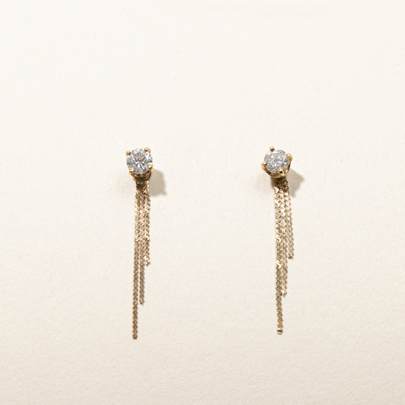 Solitaire Diamond & Dangle Jacket Earrings | 0.46ctw |