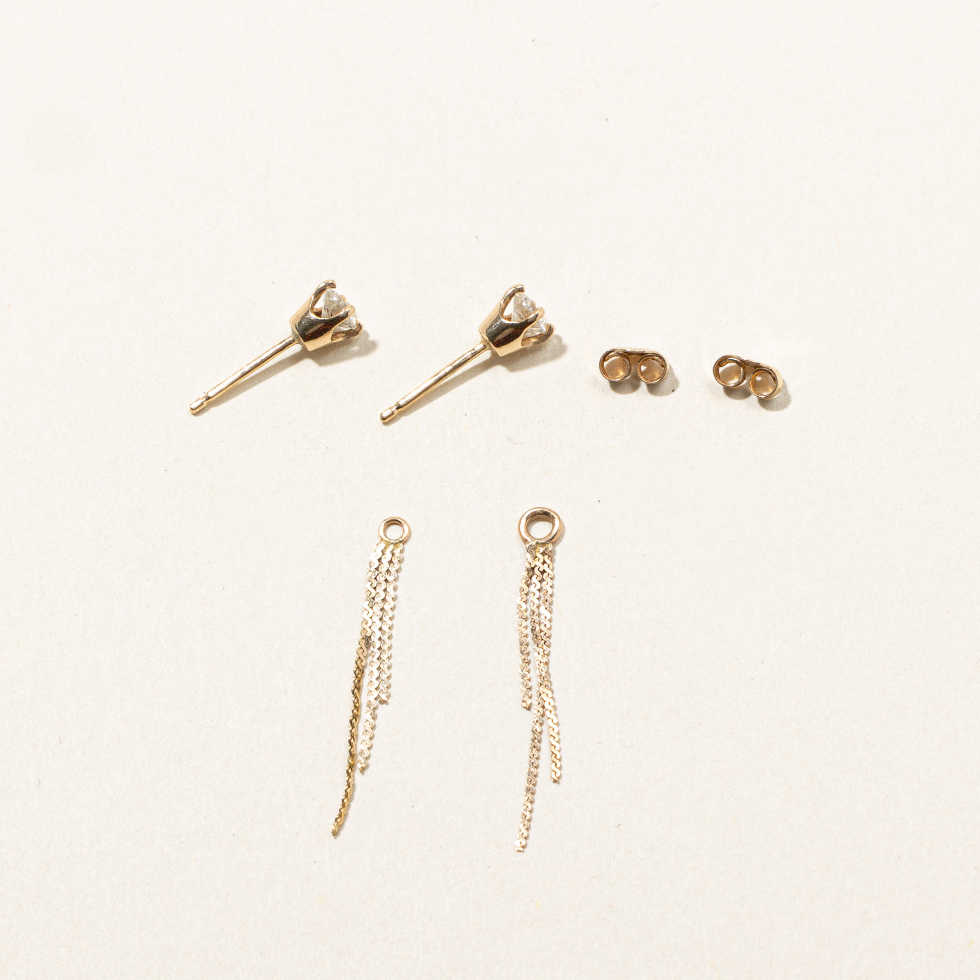Solitaire Diamond & Dangle Jacket Earrings | 0.46ctw |