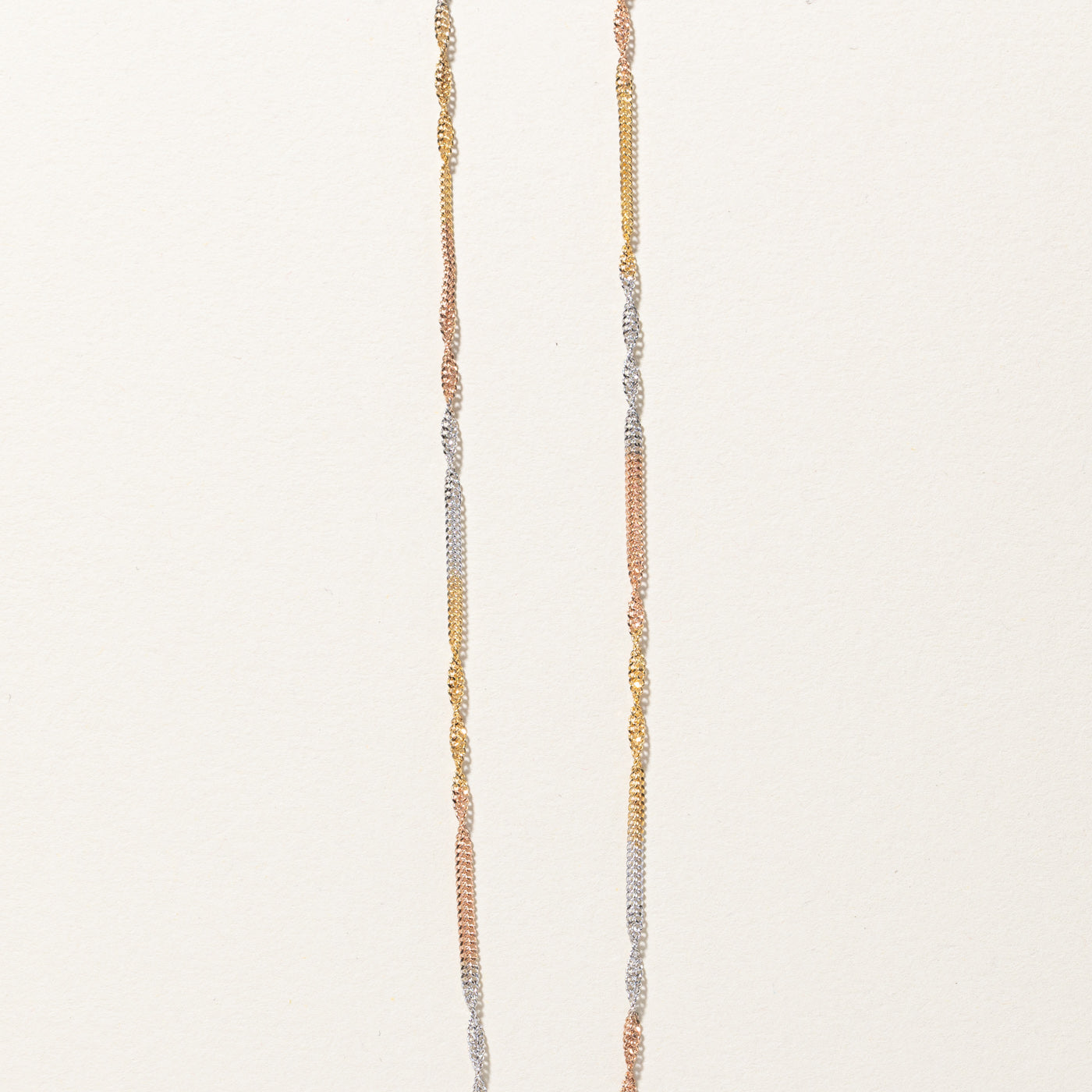 Tri Tone Gold Chain | 18"|