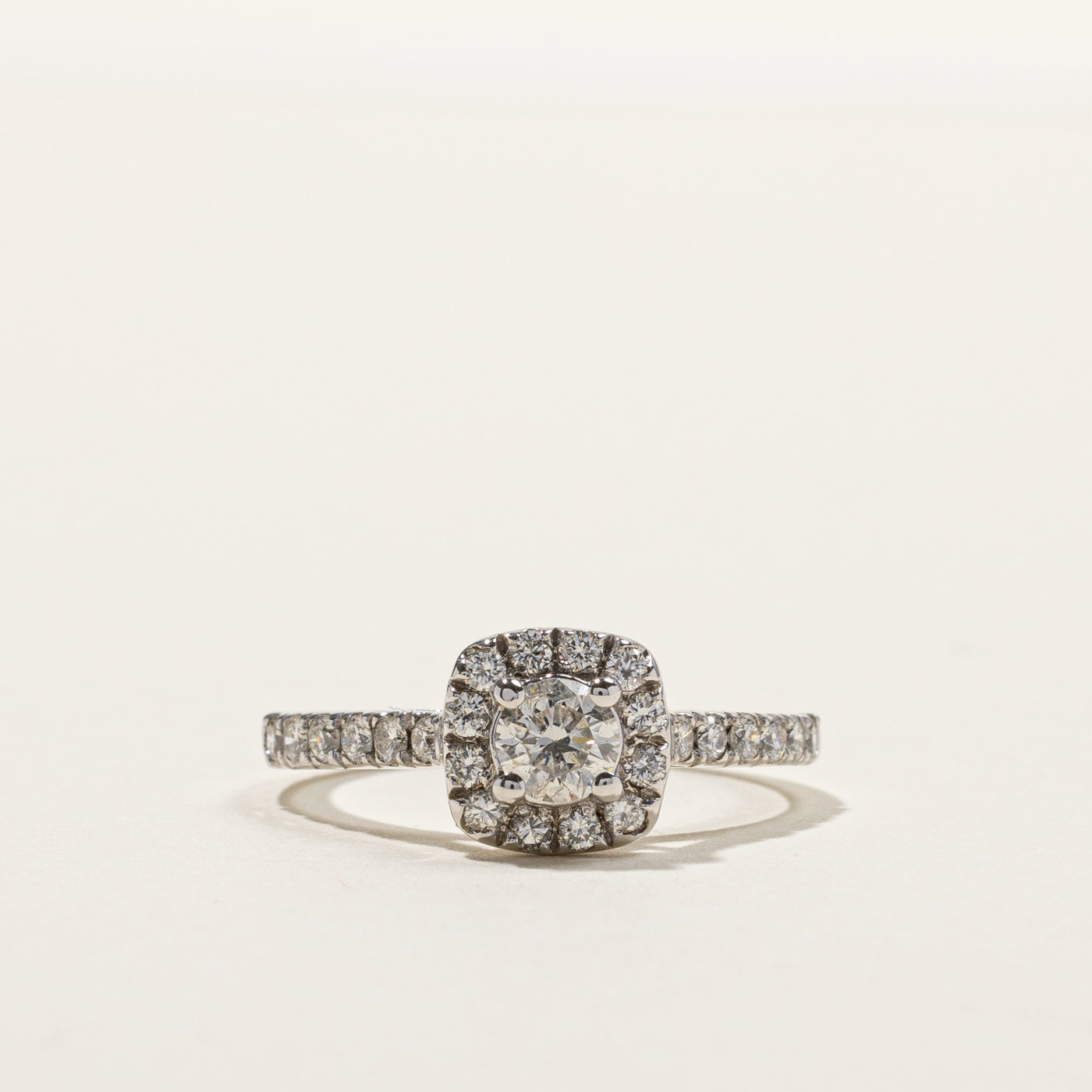 Halo Diamond Engagement Ring | 0.74ctw | SZ 6.25 |