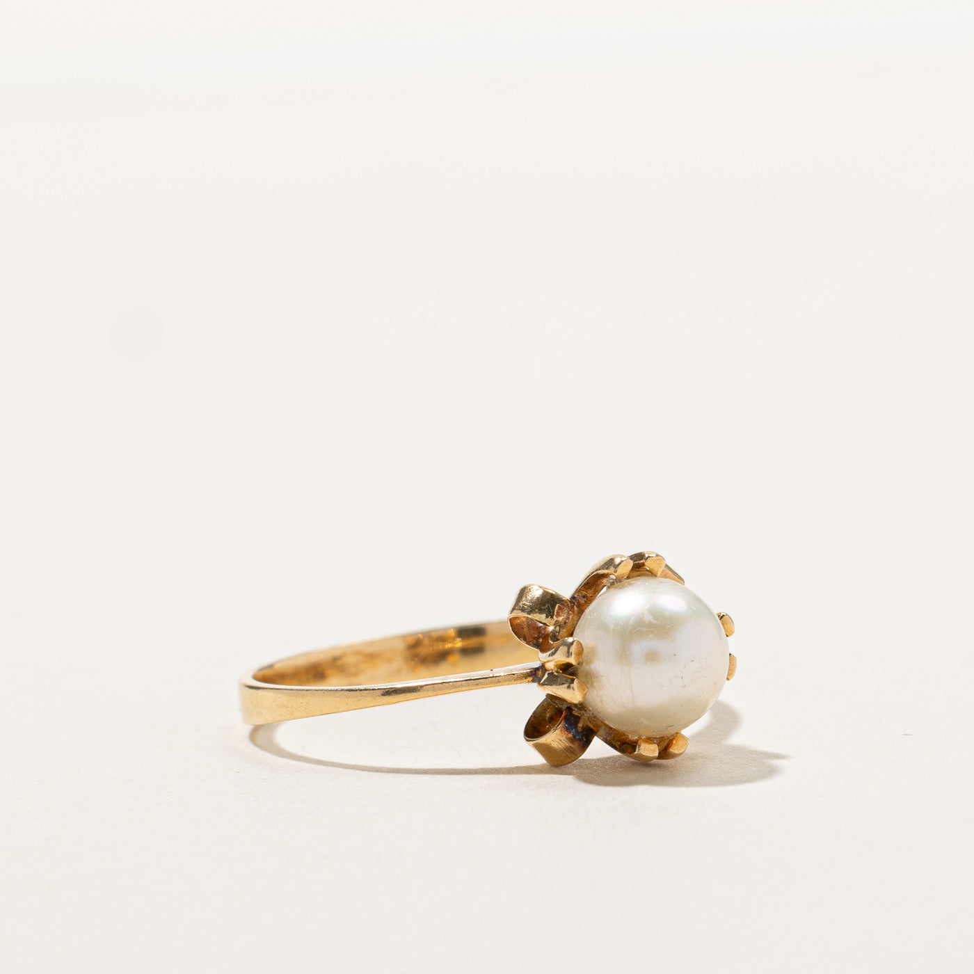Solitaire Pearl Ring | SZ 8.5 |