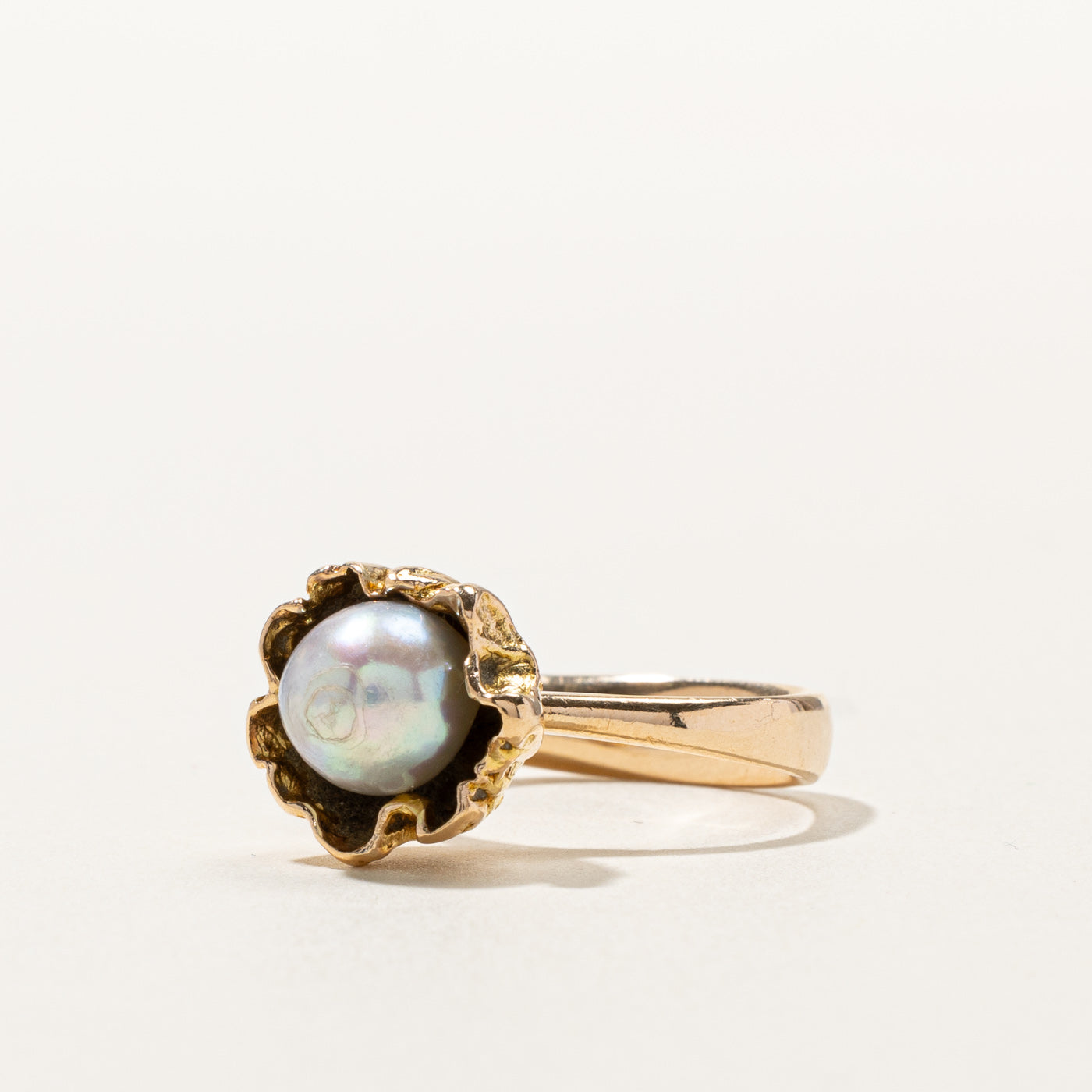 High Set Baroque Pearl Ring | SZ 6.5 |