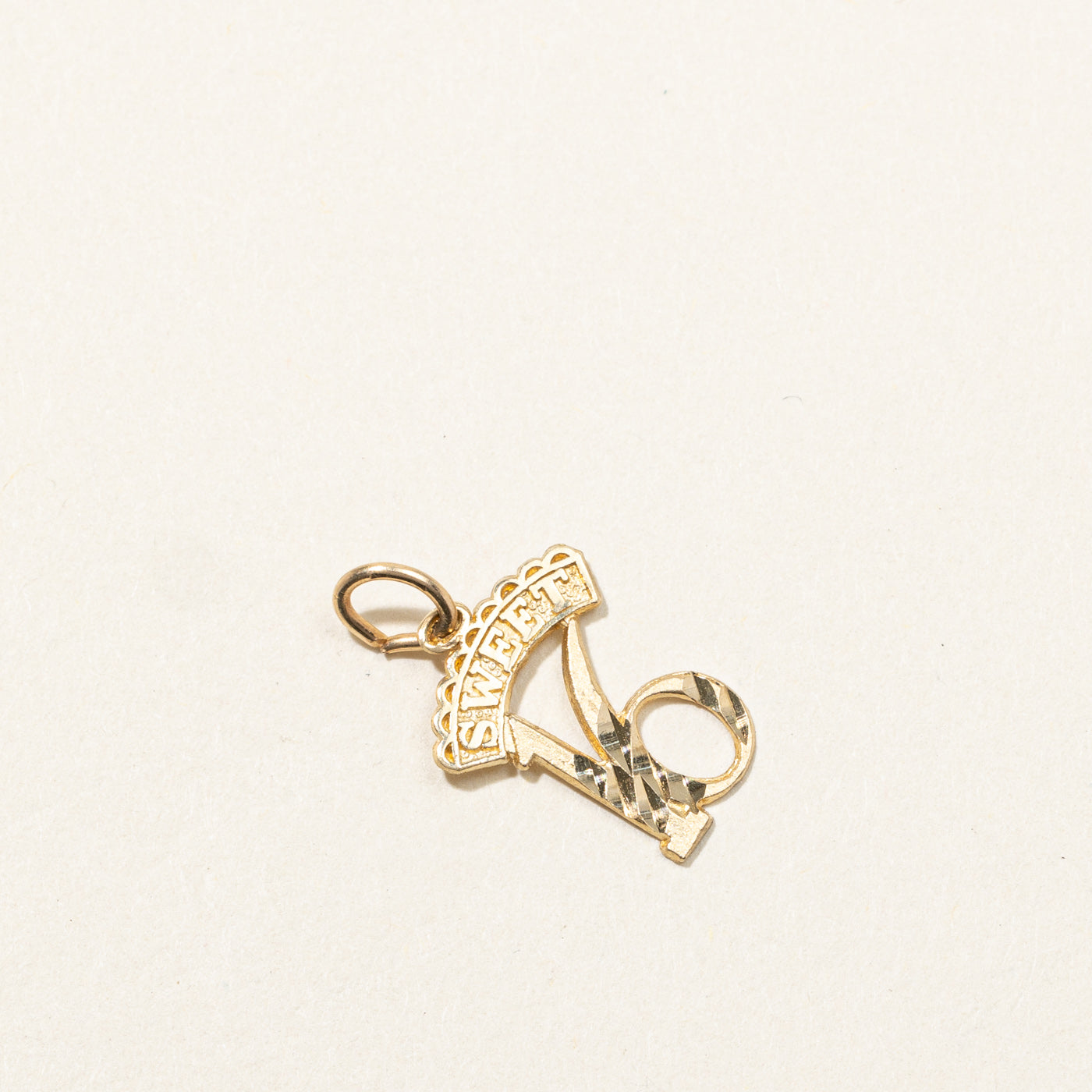 Sweet 16 Gold Pendant