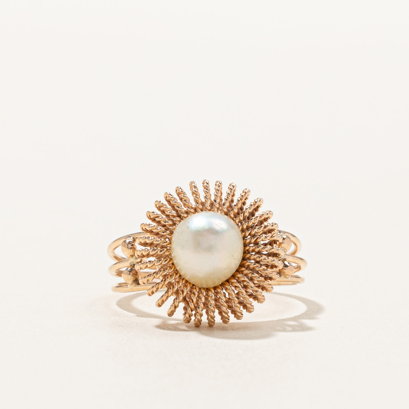 Textured Pearl Ring | SZ 7.25 |