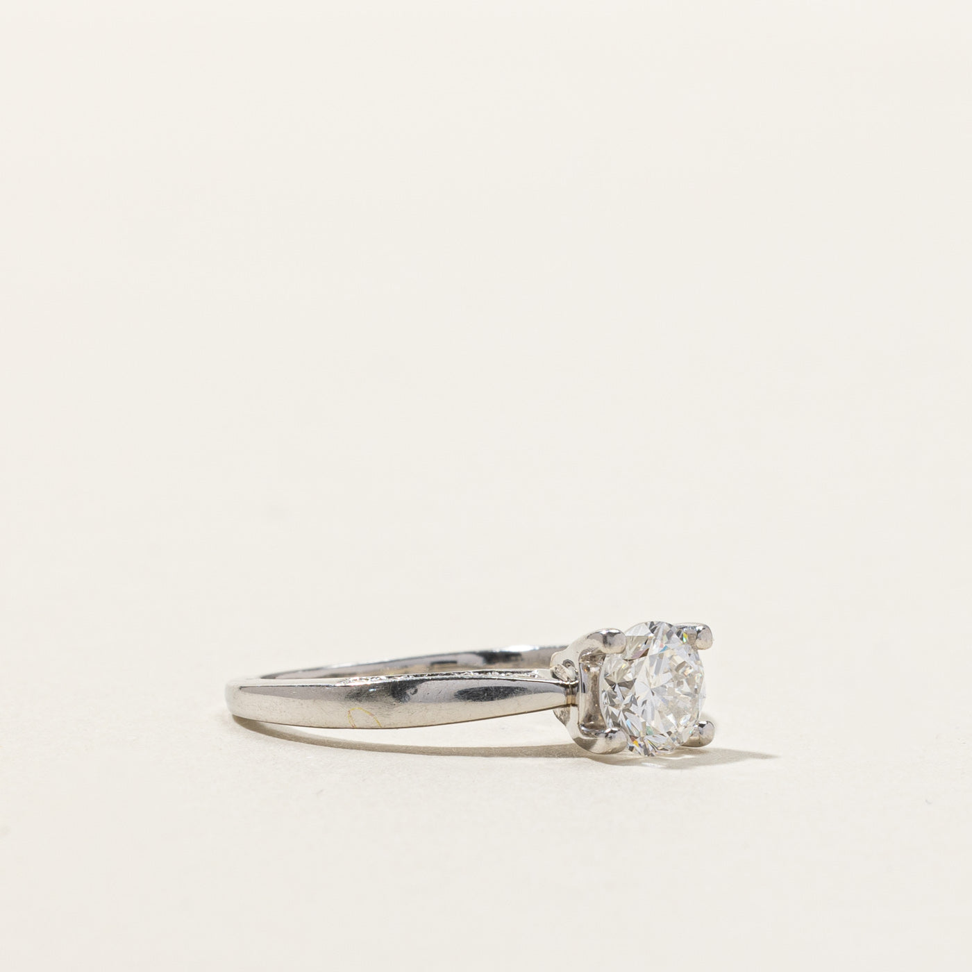 Prong Set Diamond Engagement Ring | 0.82ctw VS2 F | SZ 5 |
