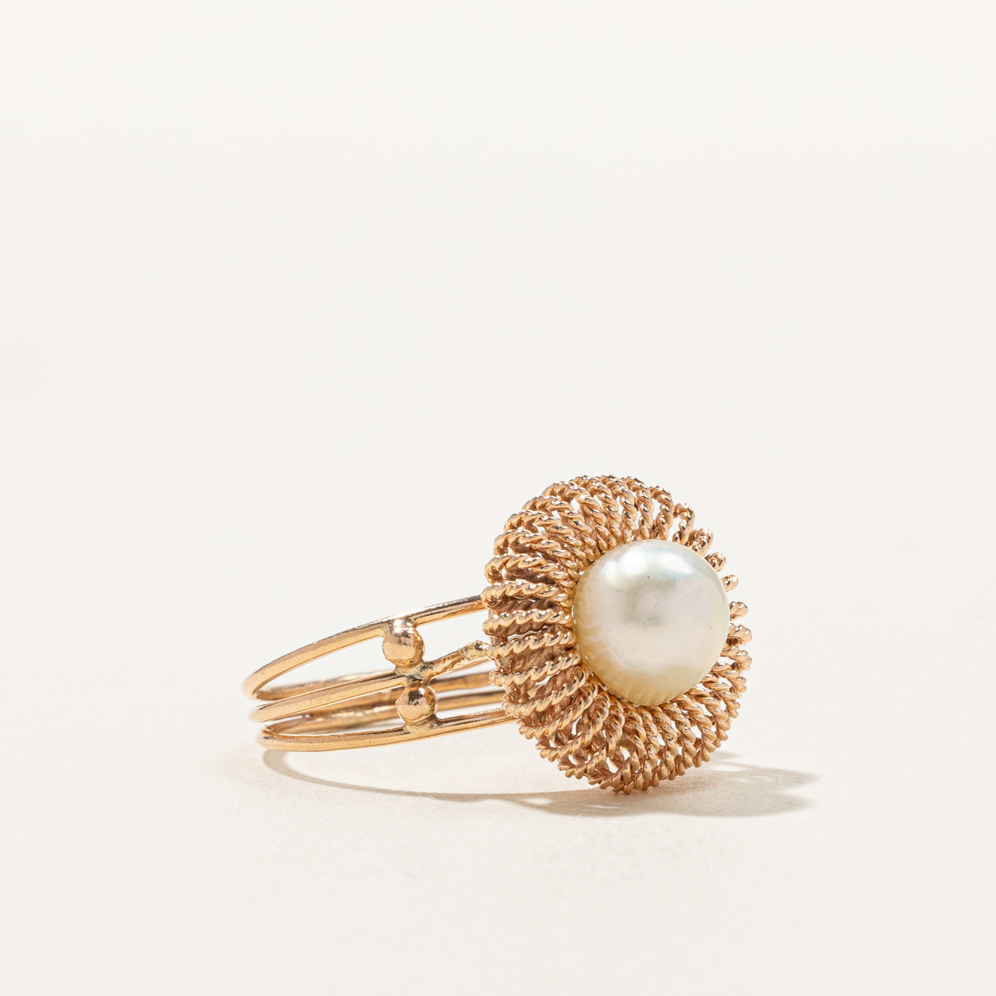 Textured Pearl Ring | SZ 7.25 |