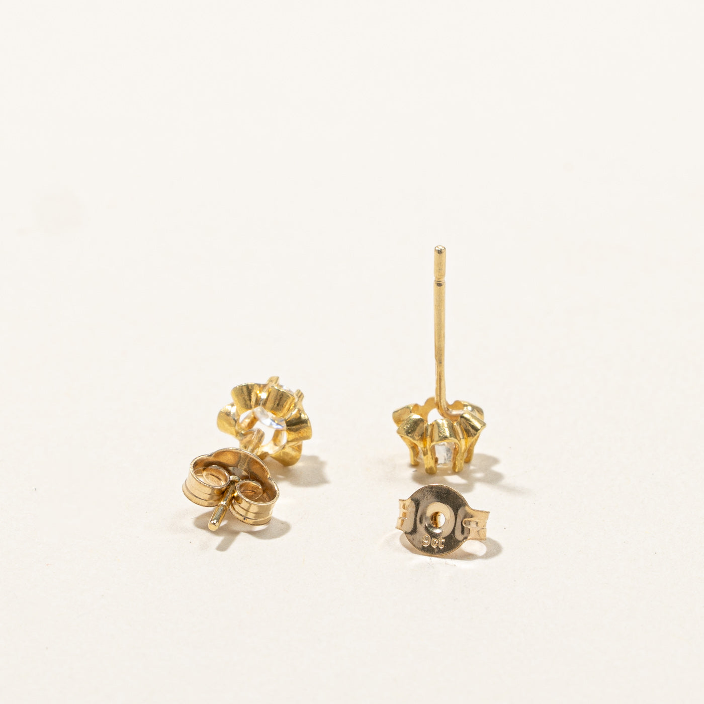 Belcher Set Diamond Stud Earrings | 0.28ctw |