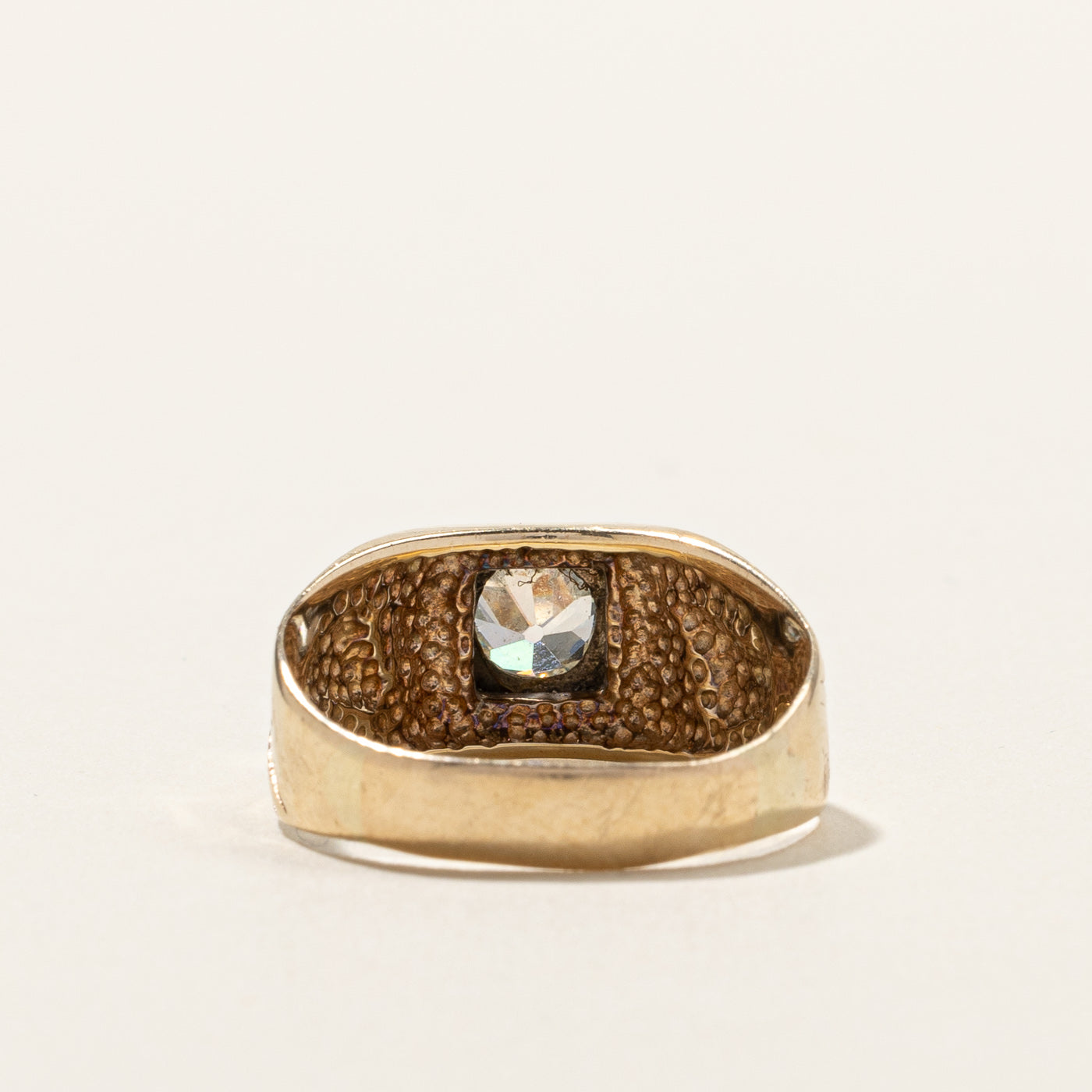 Old Mine Diamond Vintage Ring | 0.80ct I2 J | SZ 10 |