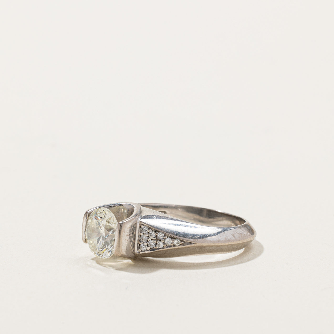 High Set Tension Diamond Engagement Ring | 1.50ctw | SZ 5.25 |