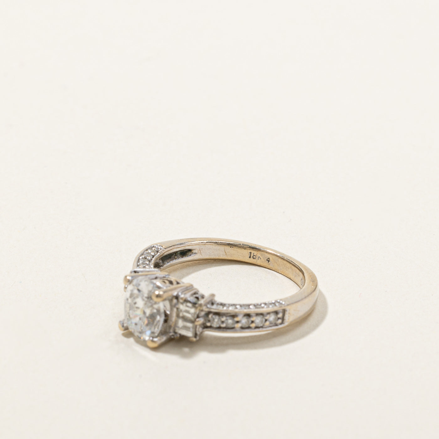 Oval Diamond Engagement Ring | 1.12ctw I1 H | SZ 5.5 |