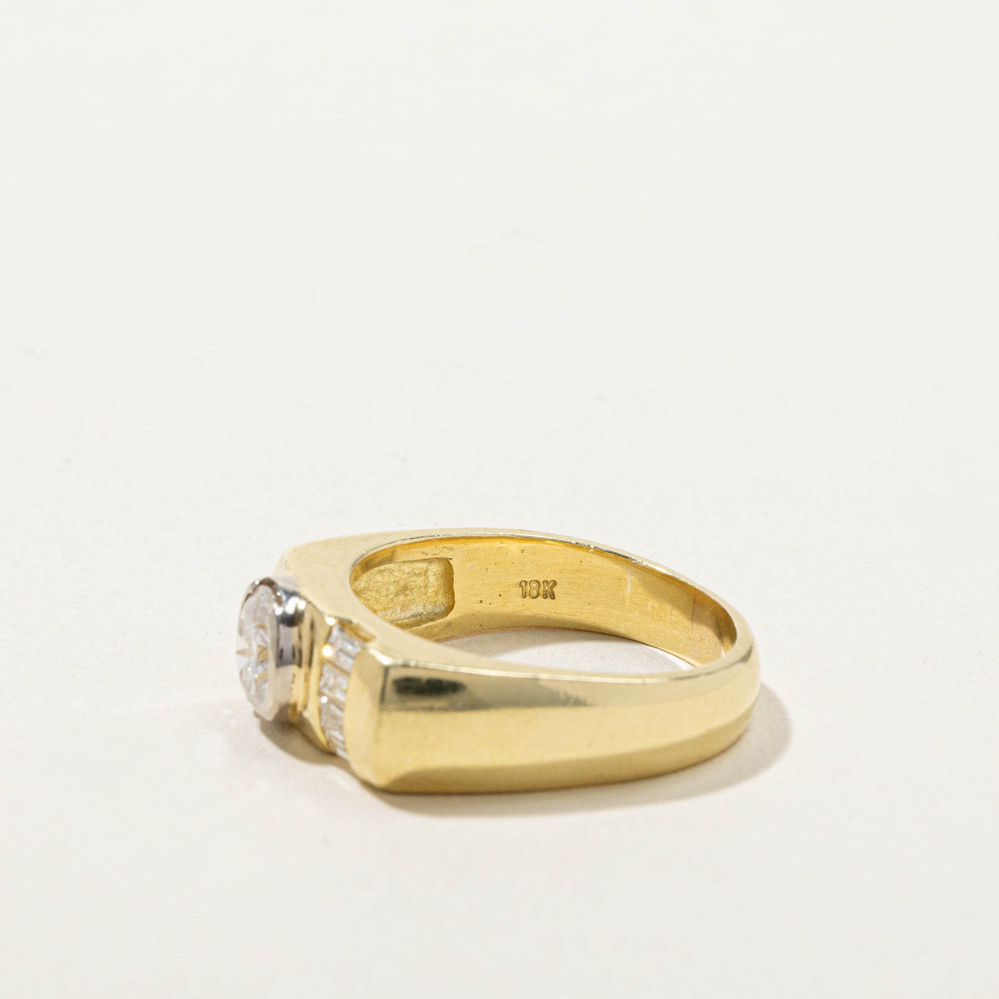Bezel Set Diamond Ring | 1.14ctw I1 G | SZ 8.5 |
