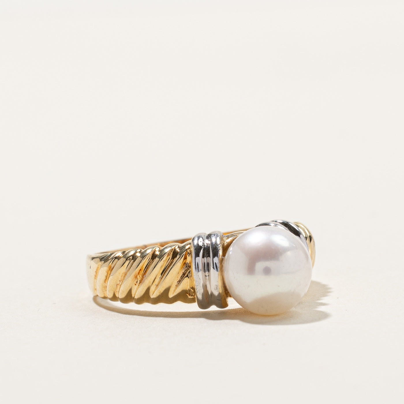 Textured Pearl Ring | SZ 9.25 |