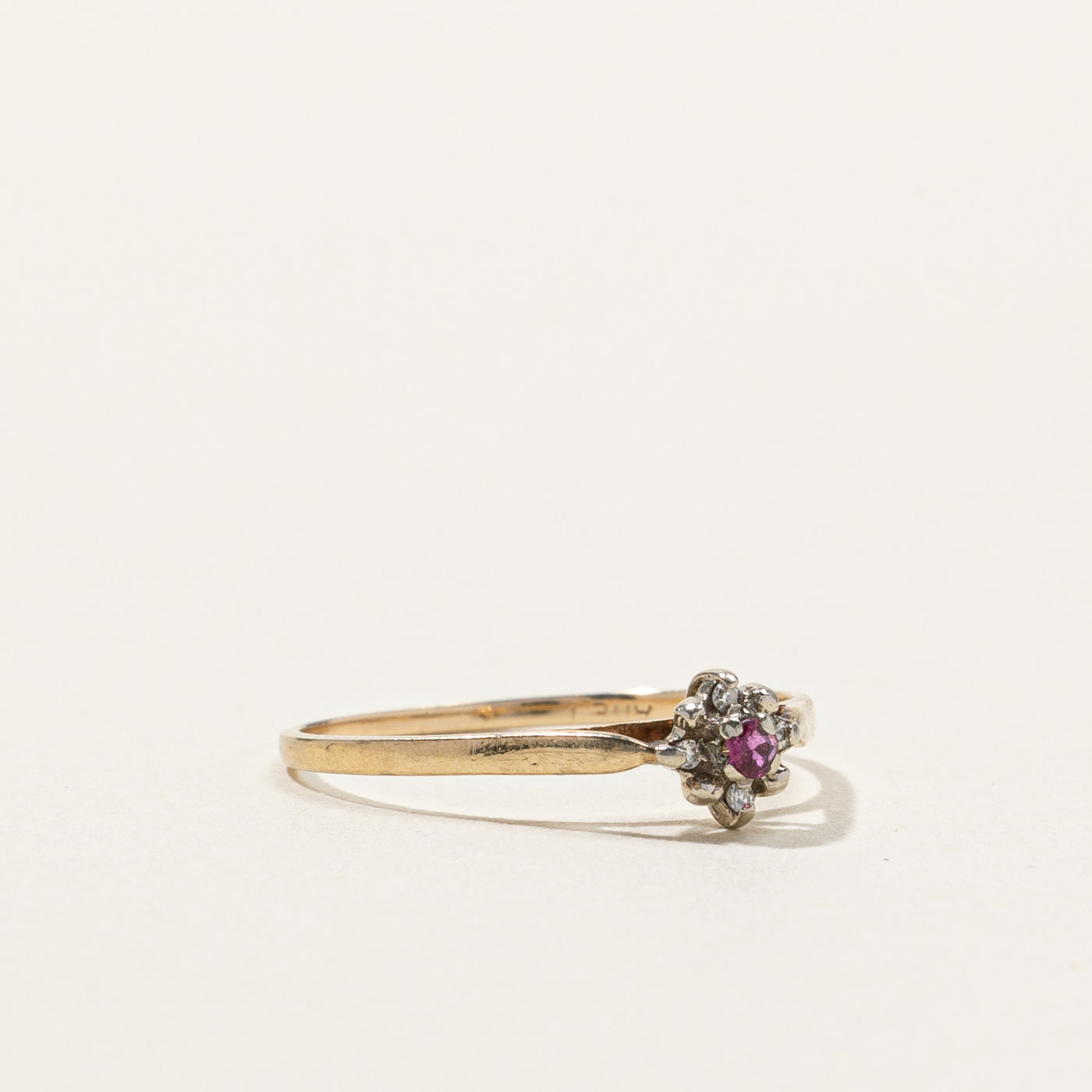 Ruby & Diamond Ring | 0.03ct | 0.02ctw | SZ 5.25 |