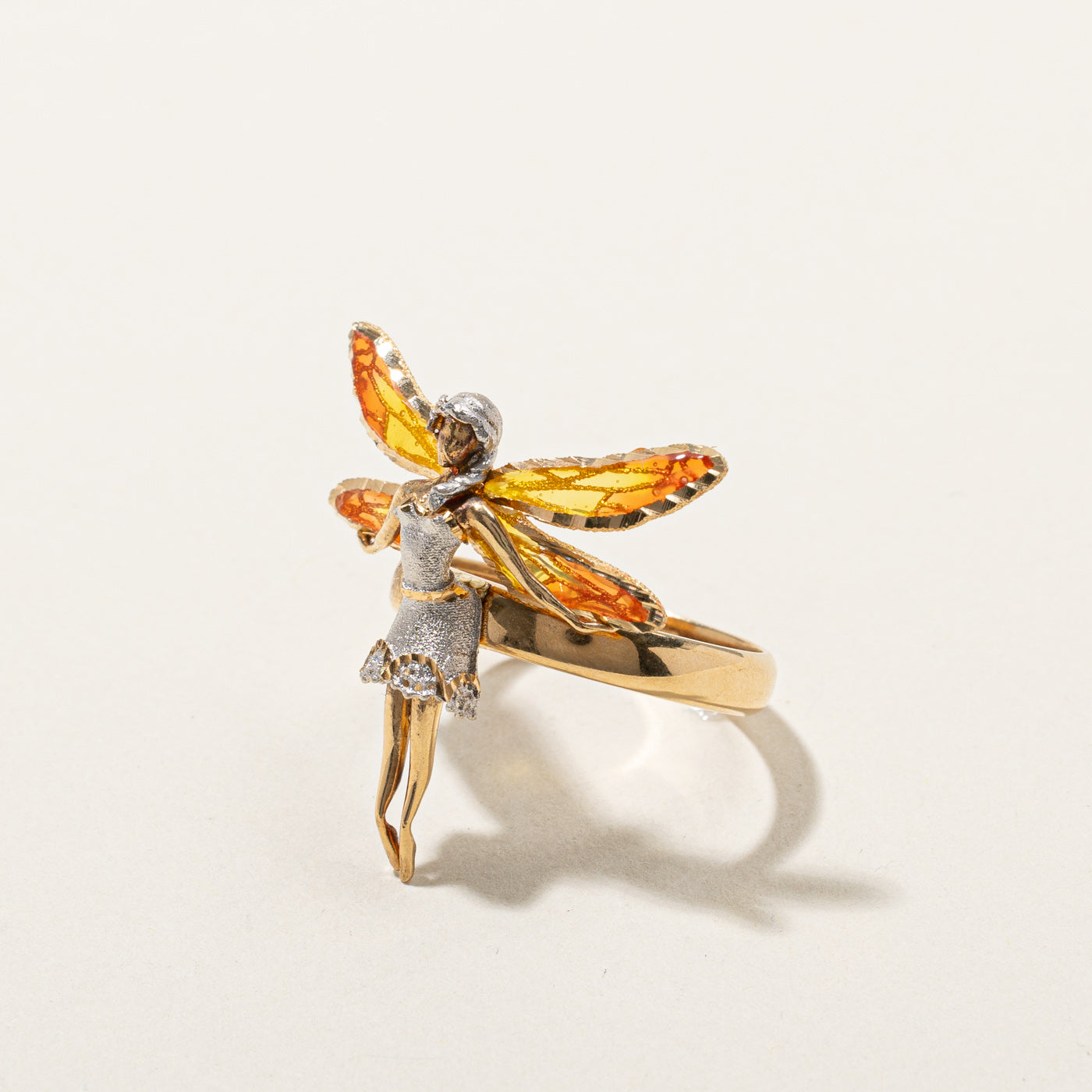 Bague italienne Demoiselle Fairy en or | Taille 7,5 |