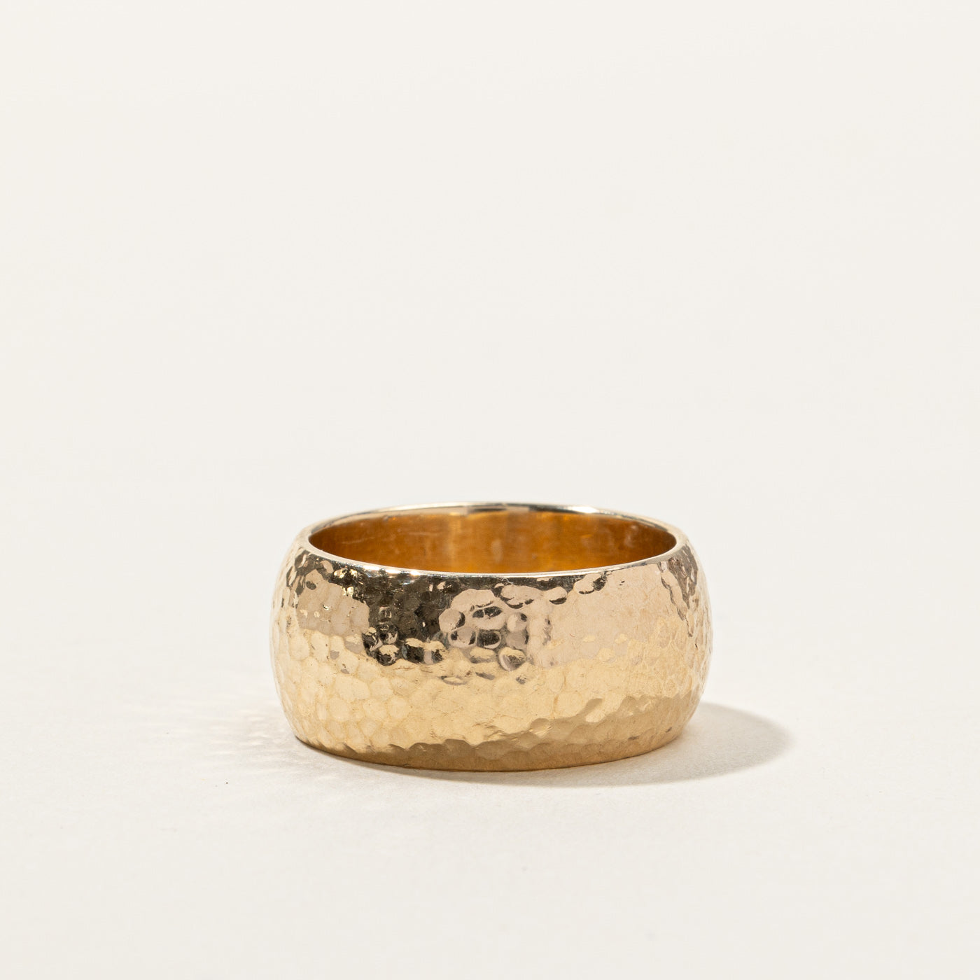 Hammered Textured Gold Band | SZ 7.25 |