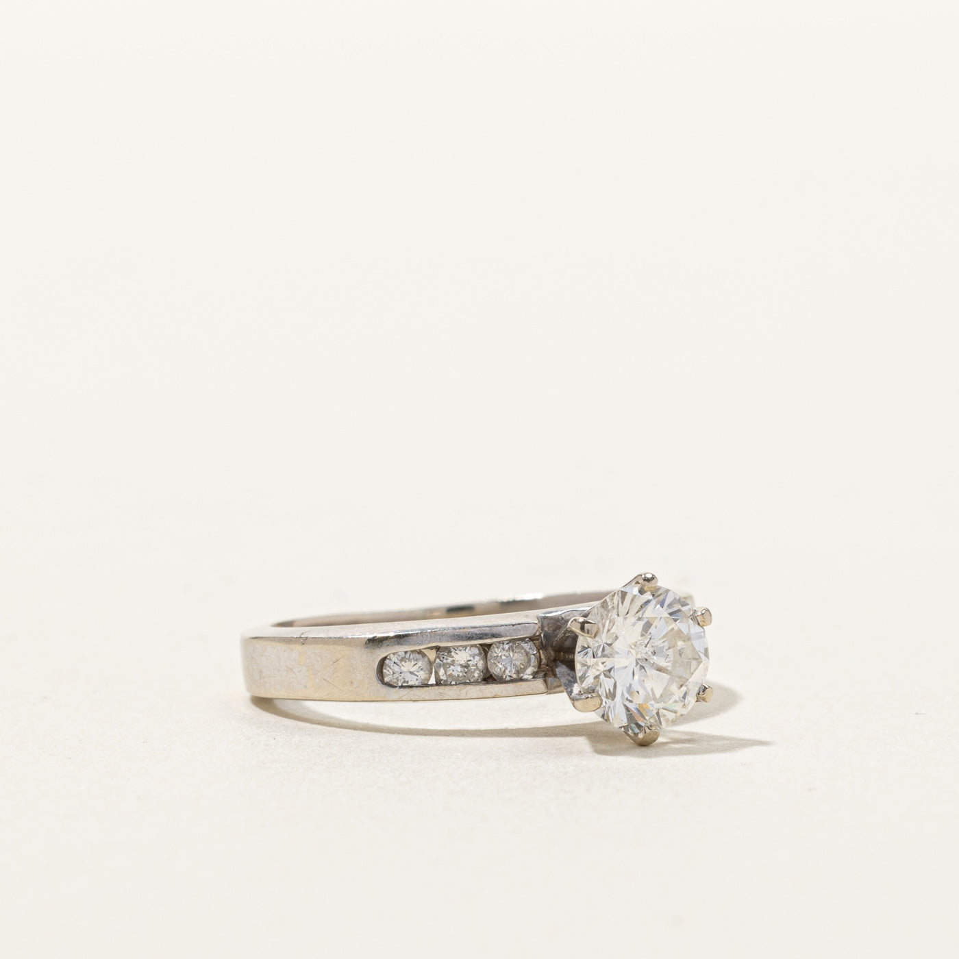 High Set Diamond Engagement Ring | 1.25ctw I1 I | SZ 6.5 |