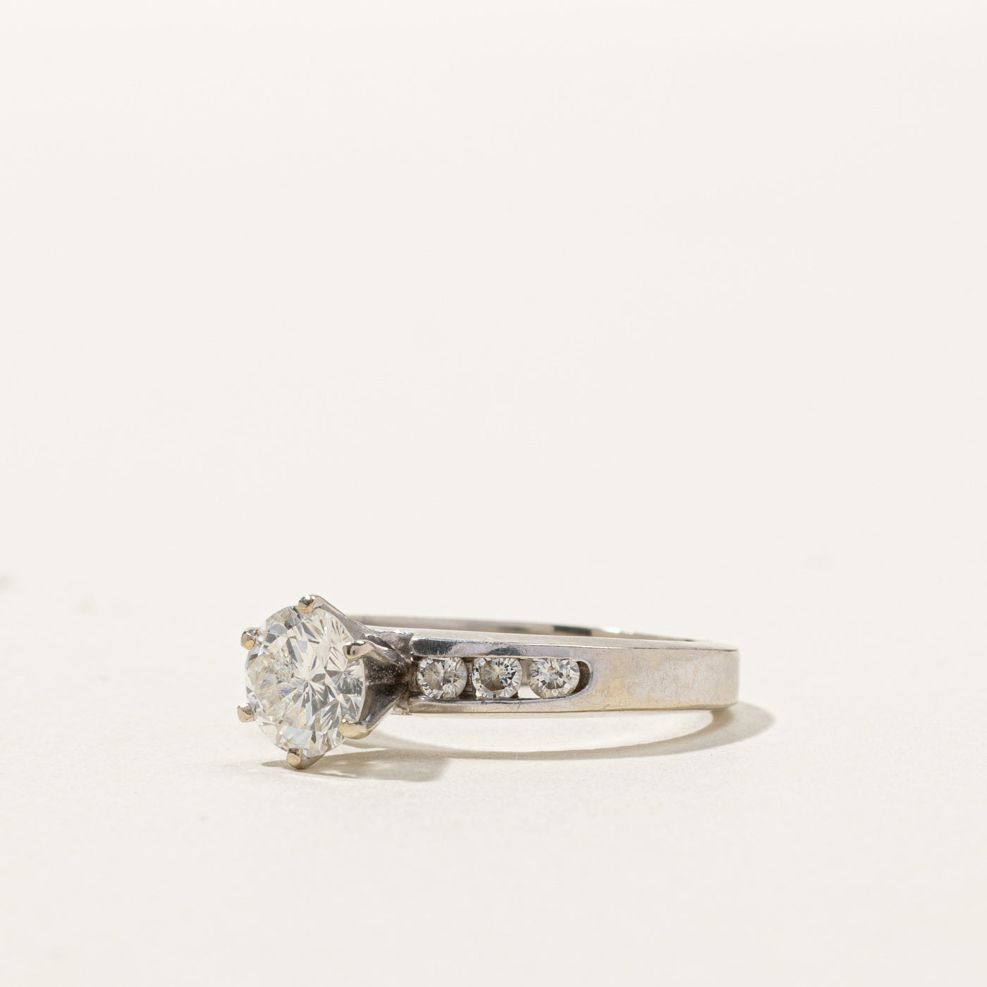 High Set Diamond Engagement Ring | 1.25ctw I1 I | SZ 6.5 |