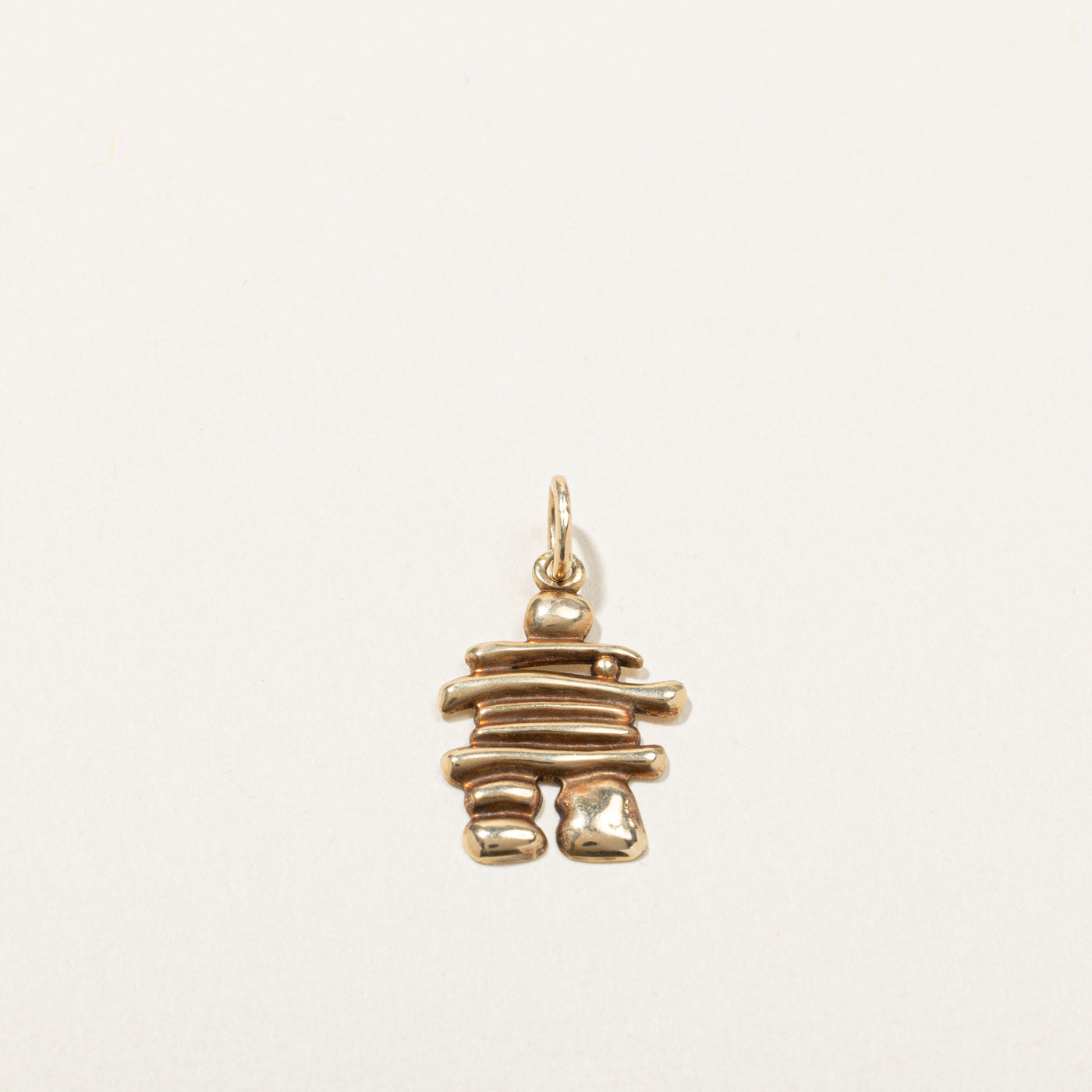 Gold Inukshuk Pendant