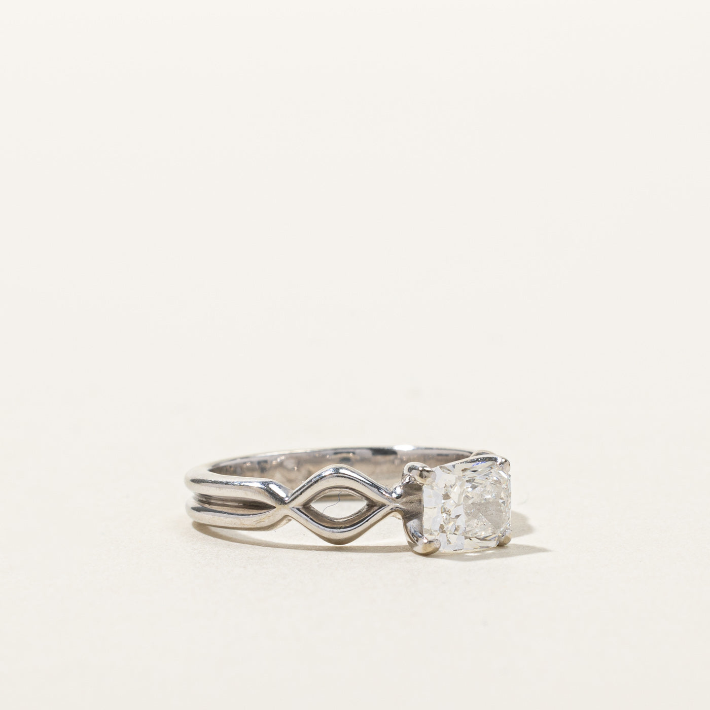 Solitaire Radiant Cut Diamond Ring | 0.79ct SI1 F | SZ 5.5 |