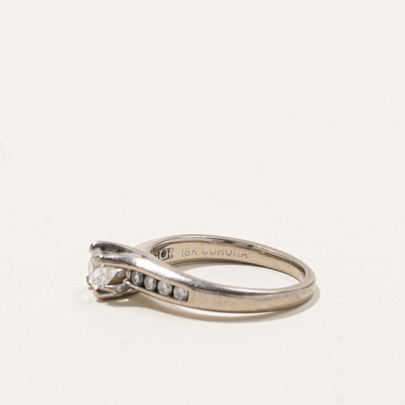 Solitaire with Accents Diamond Ring | 0.48ctw | SZ 5 |