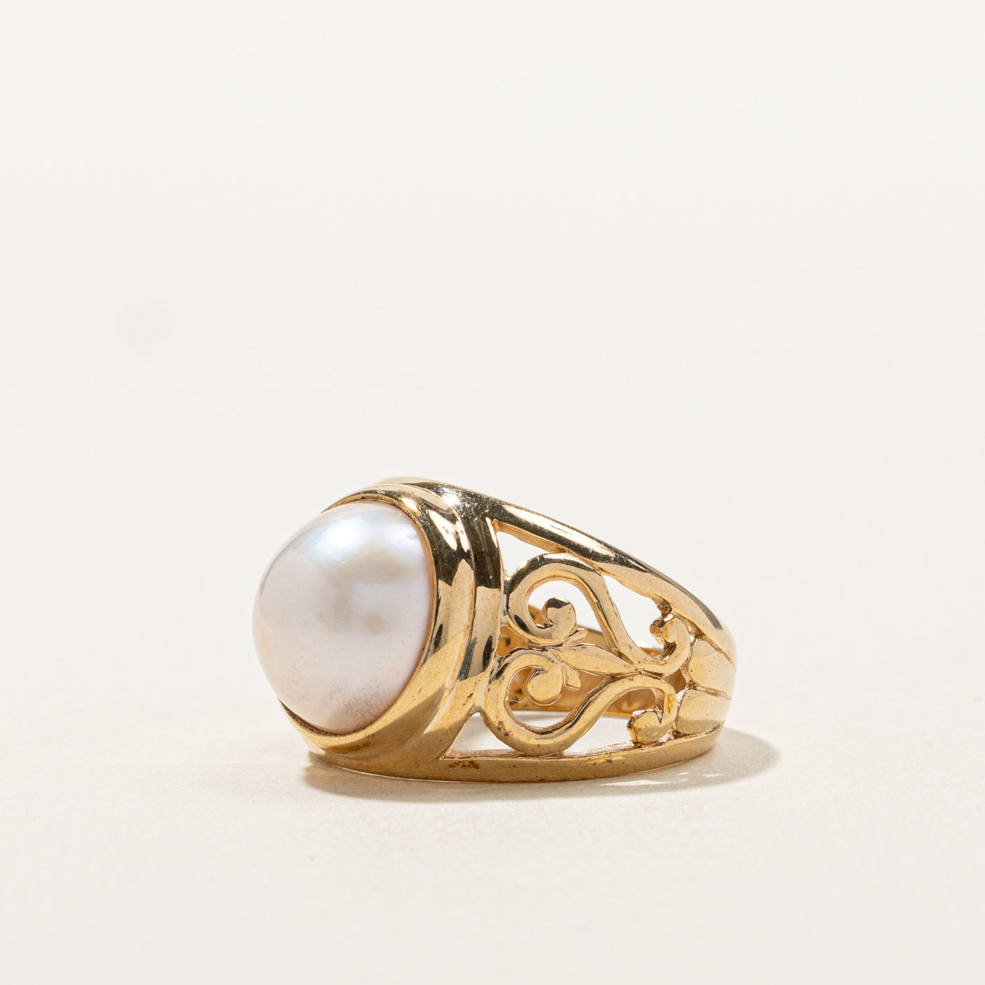 Bague en perle texturée | Taille 9 |