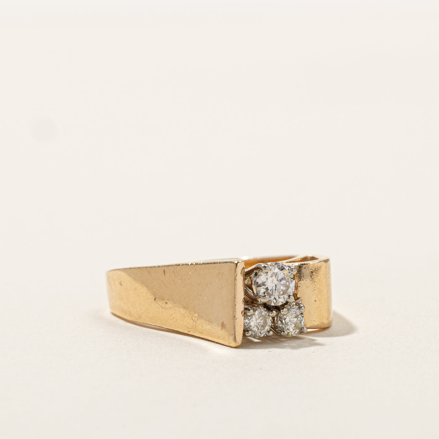Textured Diamond Ring | 0.54ctw | SZ 7.5 |