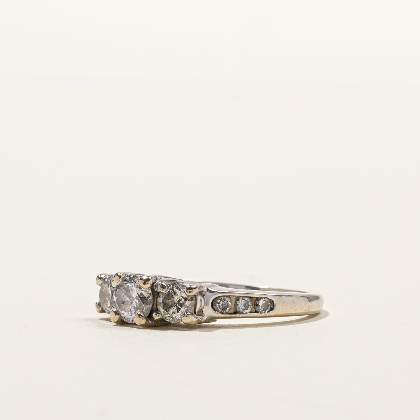 Three Stone Diamond Ring | 0.84ctw | SZ 6.25 |