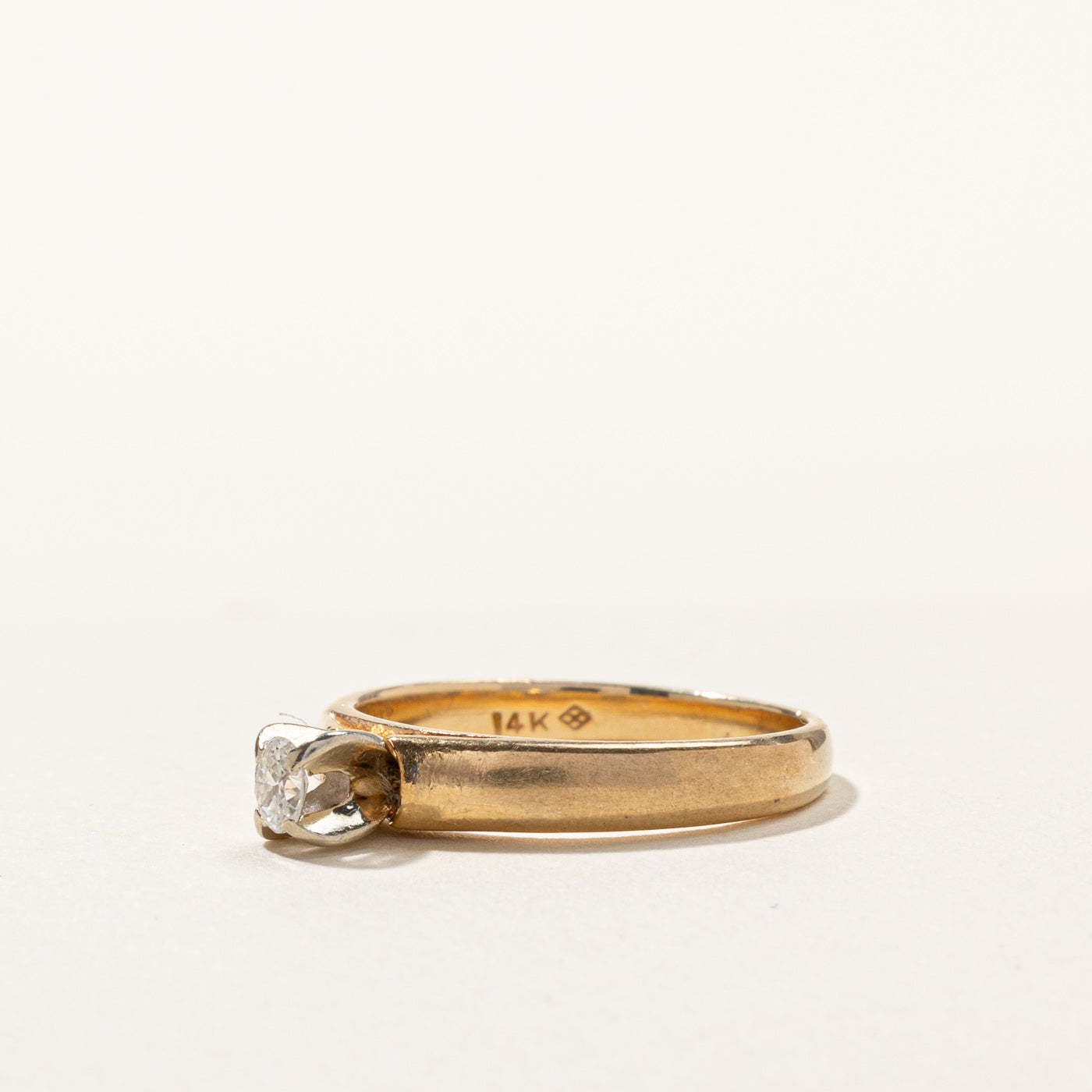 Solitaire Oval Cut Diamond Ring | 0.10ct | SZ 5 |