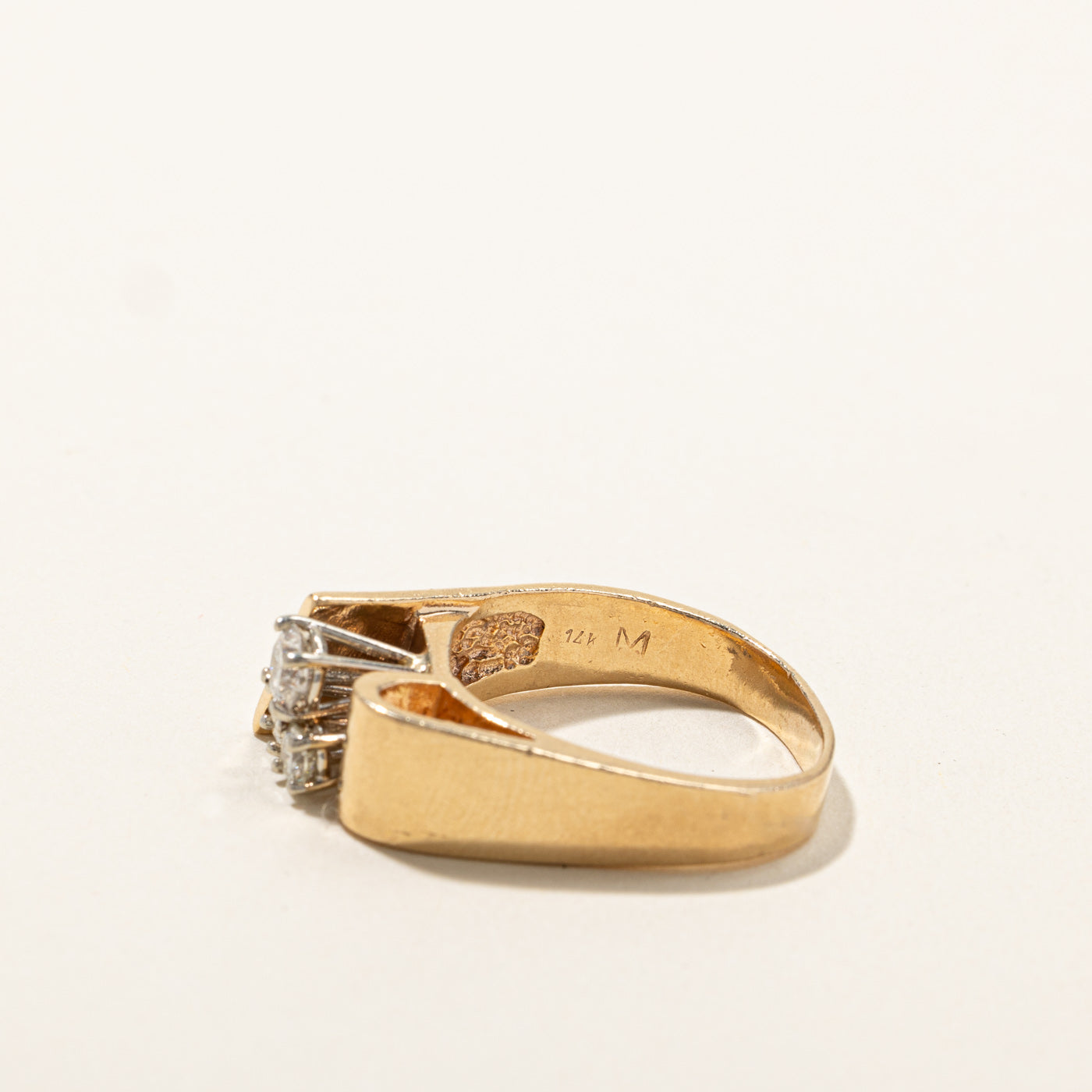 Textured Diamond Ring | 0.54ctw | SZ 7.5 |