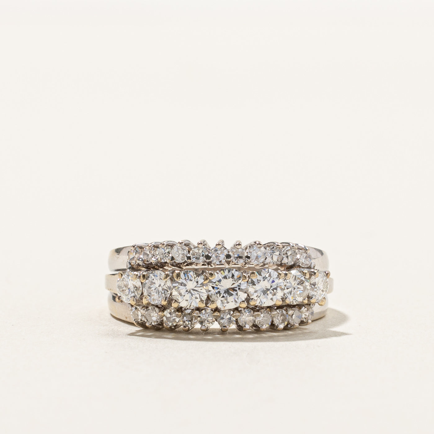 Cluster Set Diamond Band | 1.31ctw | SZ 6.75