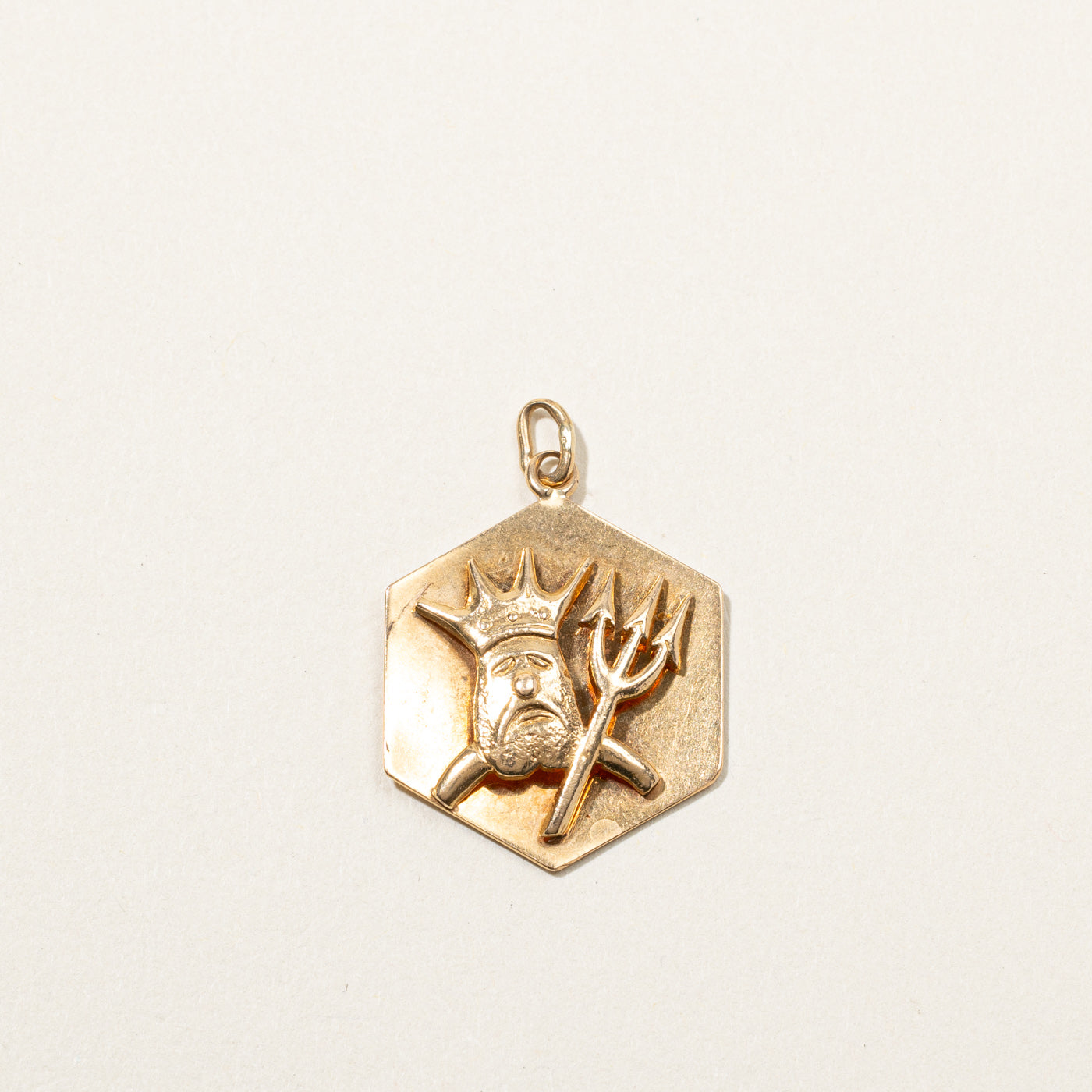 Yellow Gold Poseidon Pendant