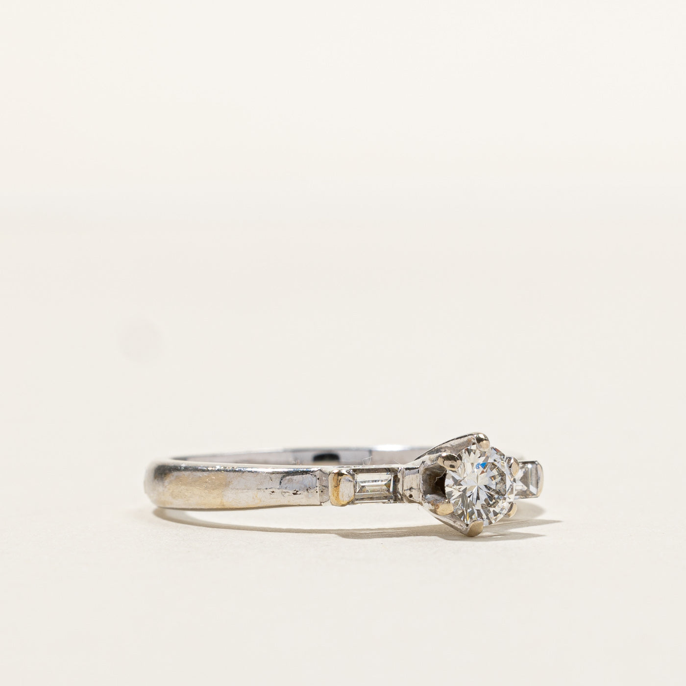 High Prong Set Diamond Ring | 0.74ctw | SZ 9.5 |