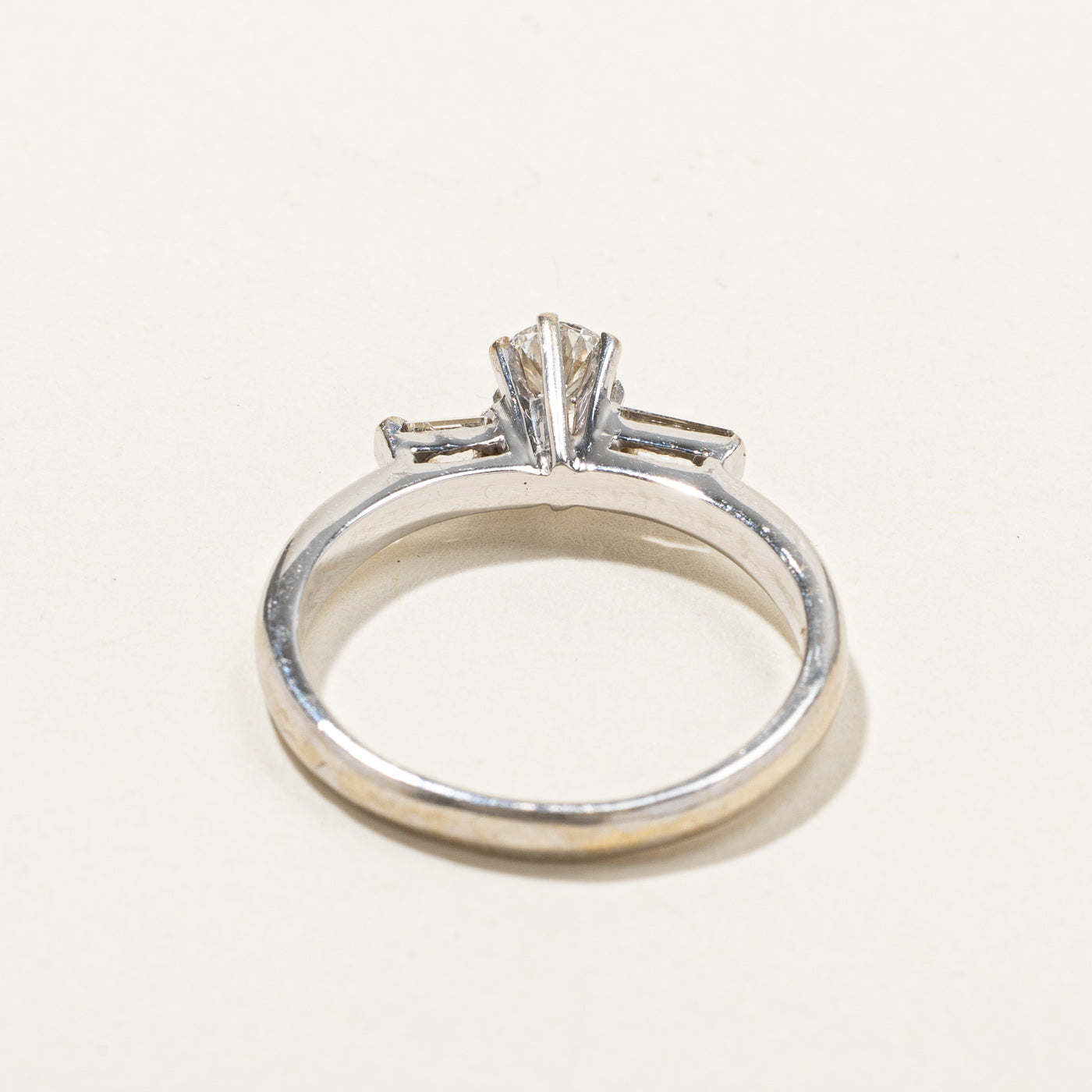 High Prong Set Diamond Ring | 0.74ctw | SZ 9.5 |