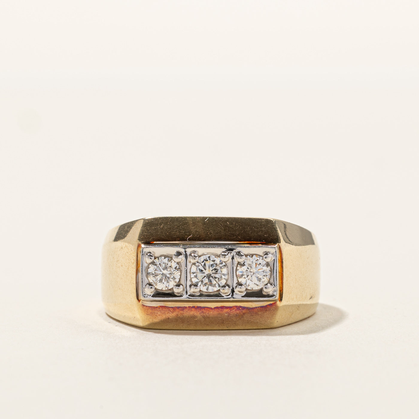 Three Stone Diamond Ring | 0.57ctw | SZ 10.5 |