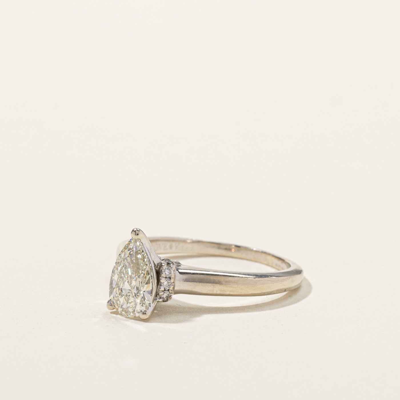 Pear Diamond Engagement Ring | 1.12ctw VS1 I/J | SZ 8 |