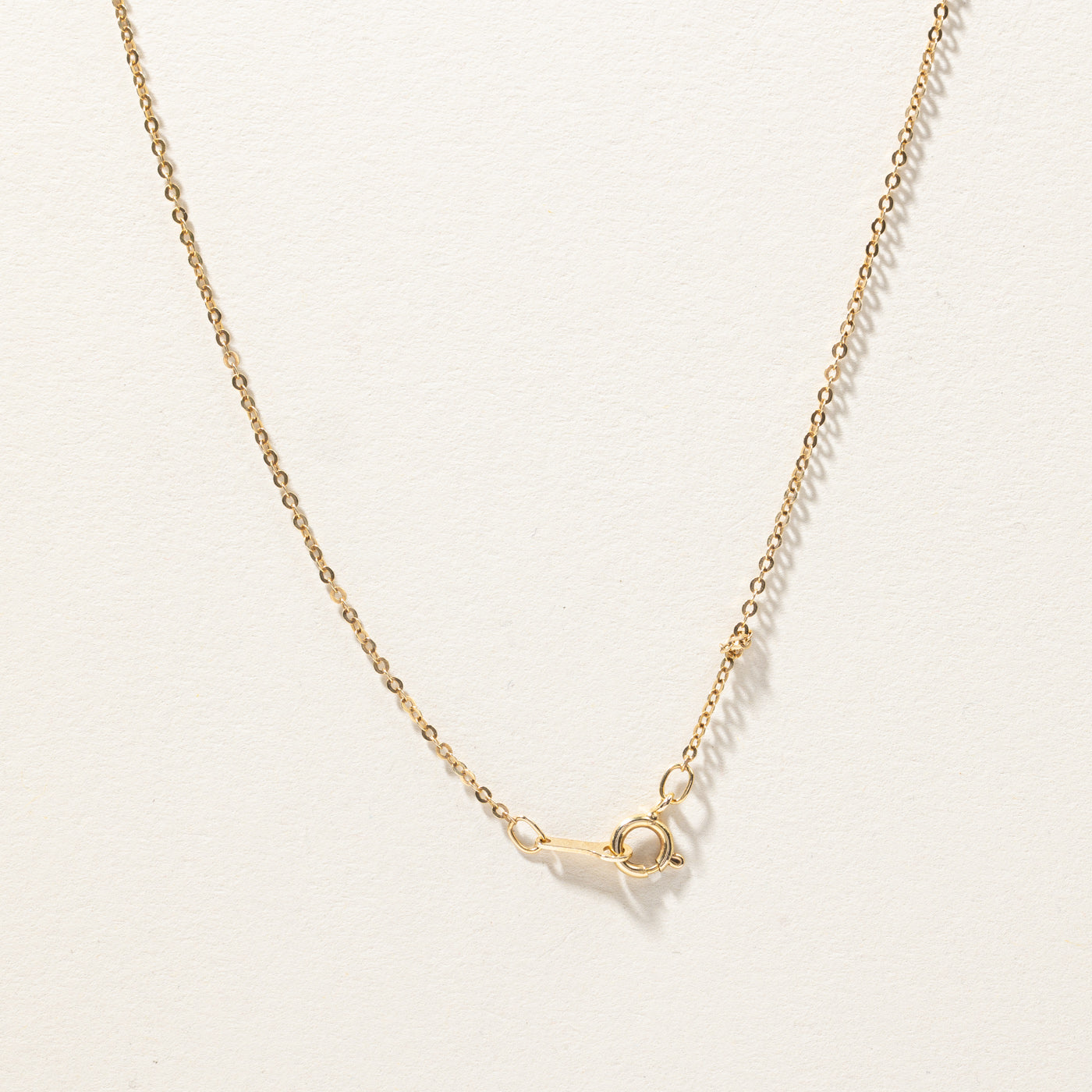 Solitaire Diamond Pendant Necklace | 0.23ct | 18"|