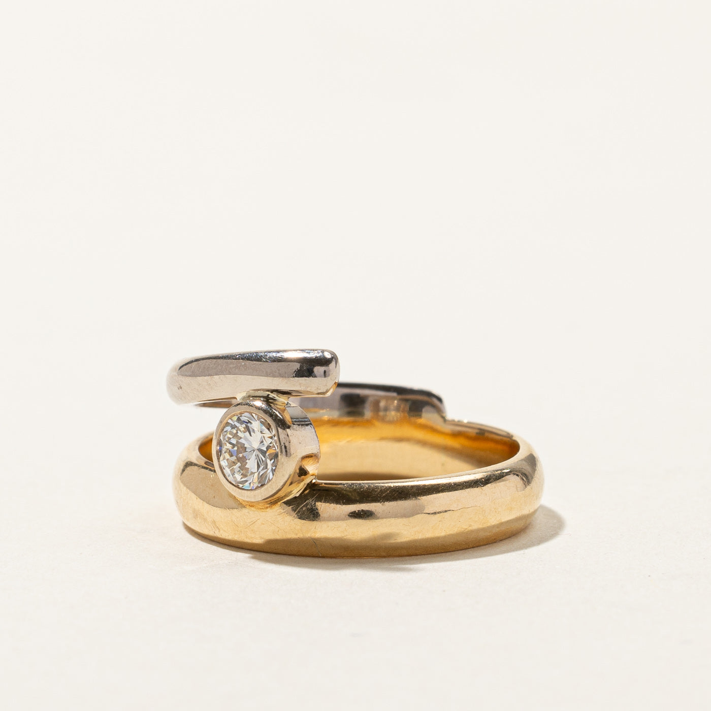 Bezel Set Diamond Ring | 0.41ct | SZ 7 |
