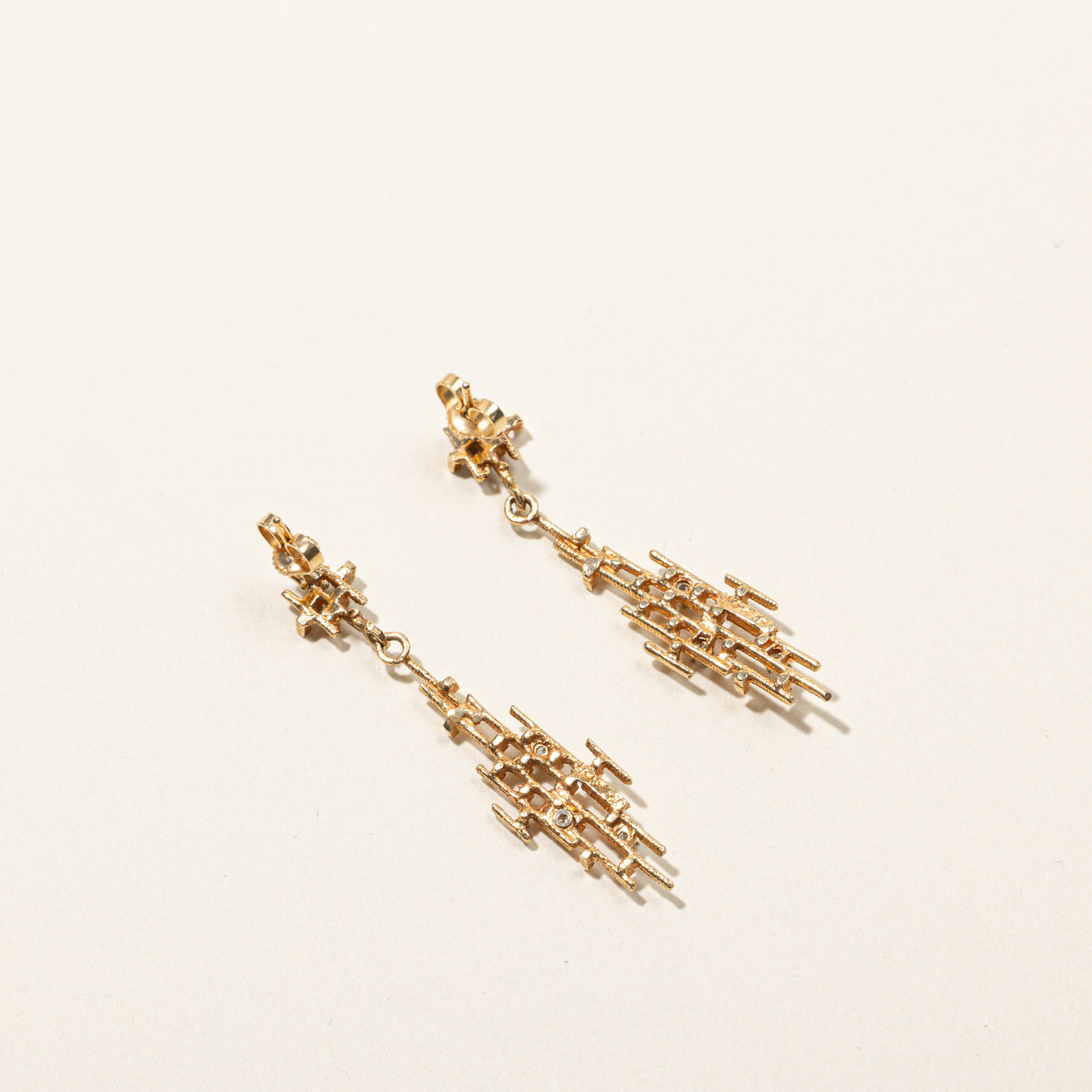Textured Diamond Earrings | 0.06ctw |
