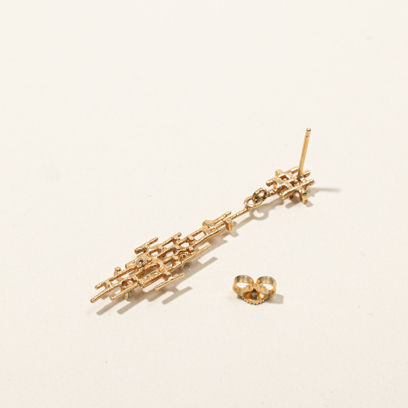 Textured Diamond Earrings | 0.06ctw |