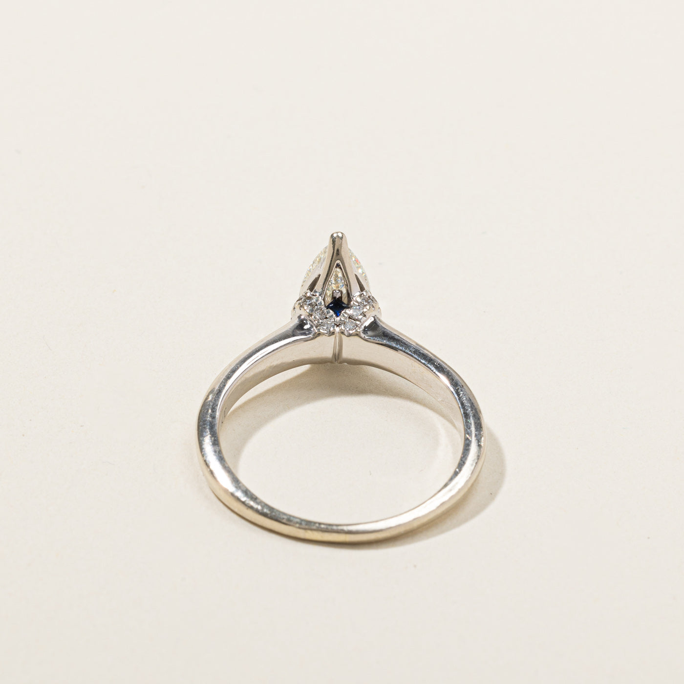 Pear Diamond Engagement Ring | 1.12ctw VS1 I/J | SZ 8 |