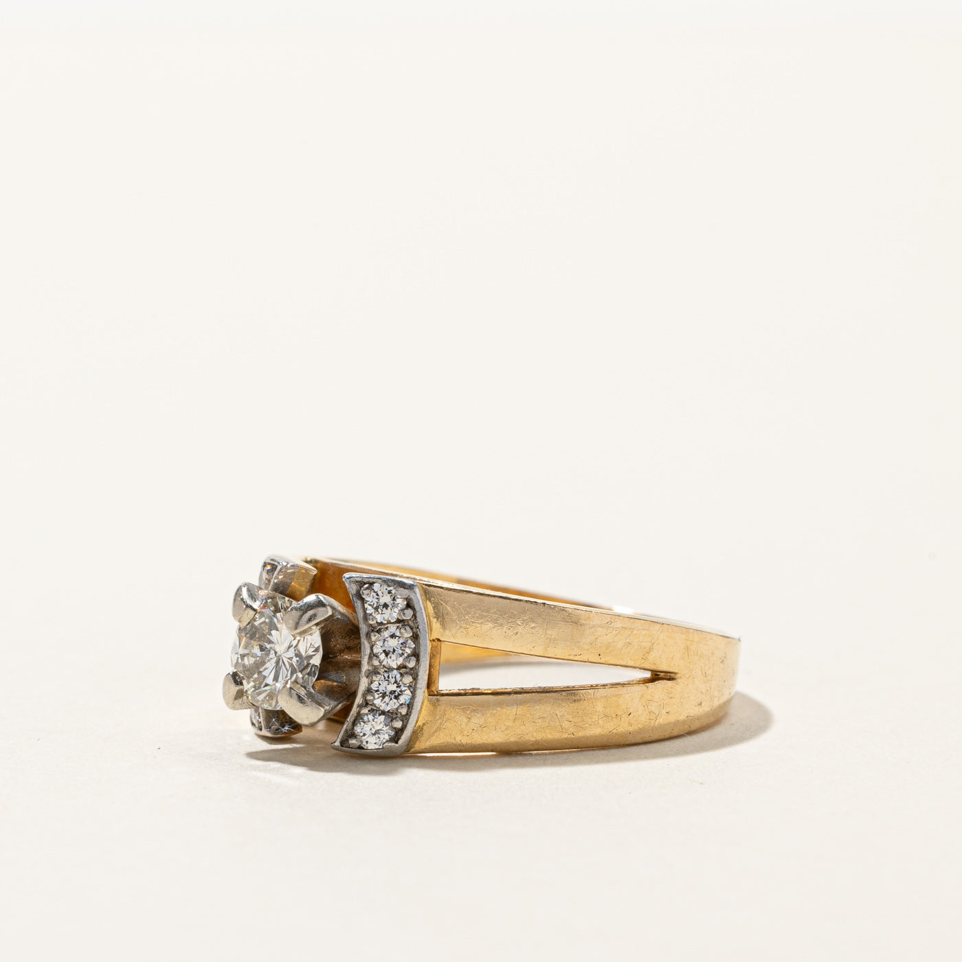 High Set Diamond Ring | 0.65ctw | SZ 7.25 |