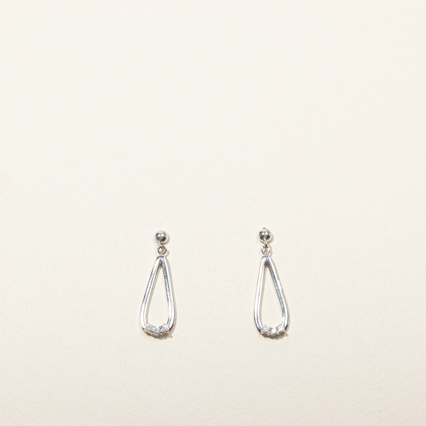 Diamond Dangle Earrings | 0.06ctw |
