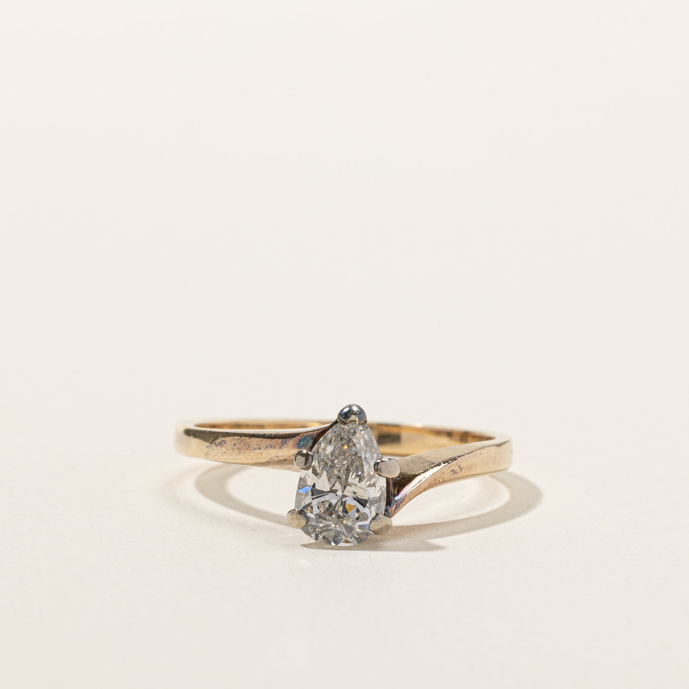 Pear Diamond Engagement Ring | 1.04ct I1/I2 G/H | SZ 9.5 |