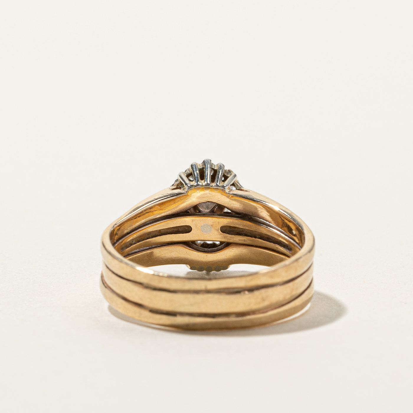 Cluster Diamond Soldered Ring | 0.34ctw | SZ 8.5 |
