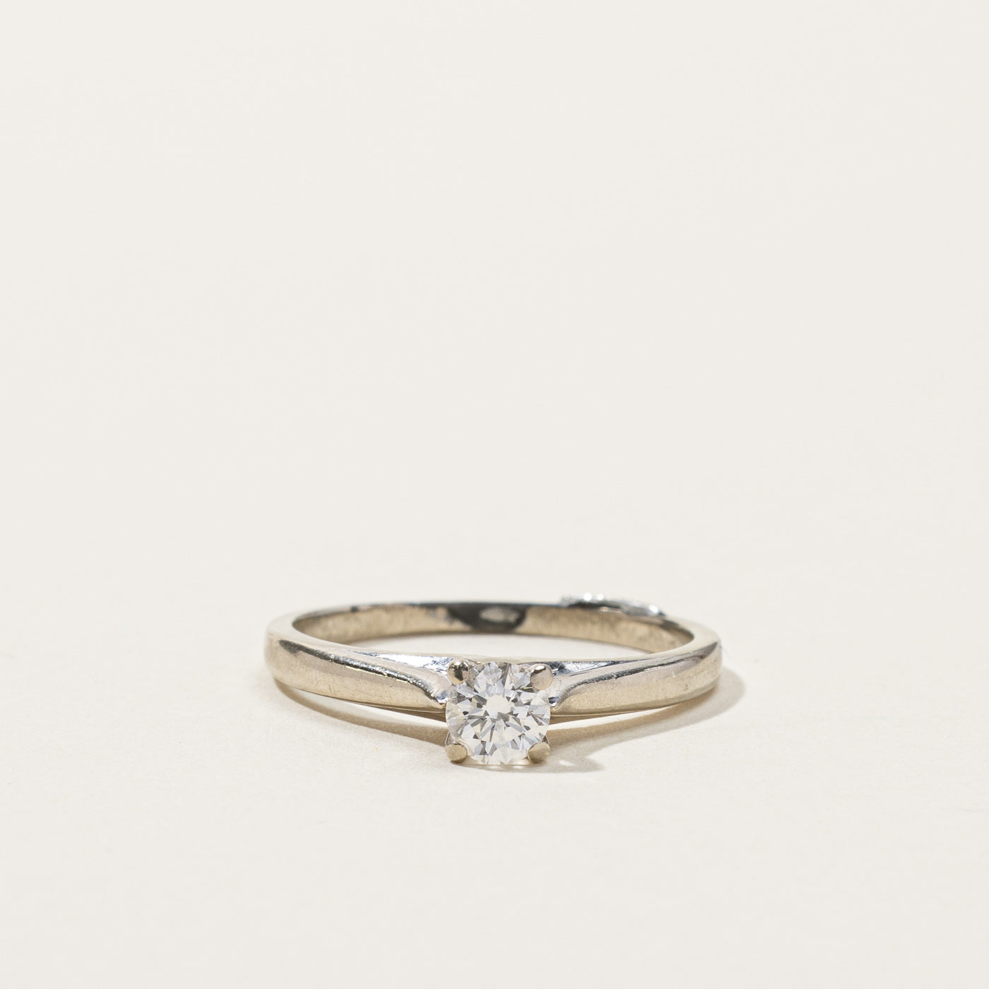 Bague solitaire en diamant | 0,28 ct | Taille 6,75 |