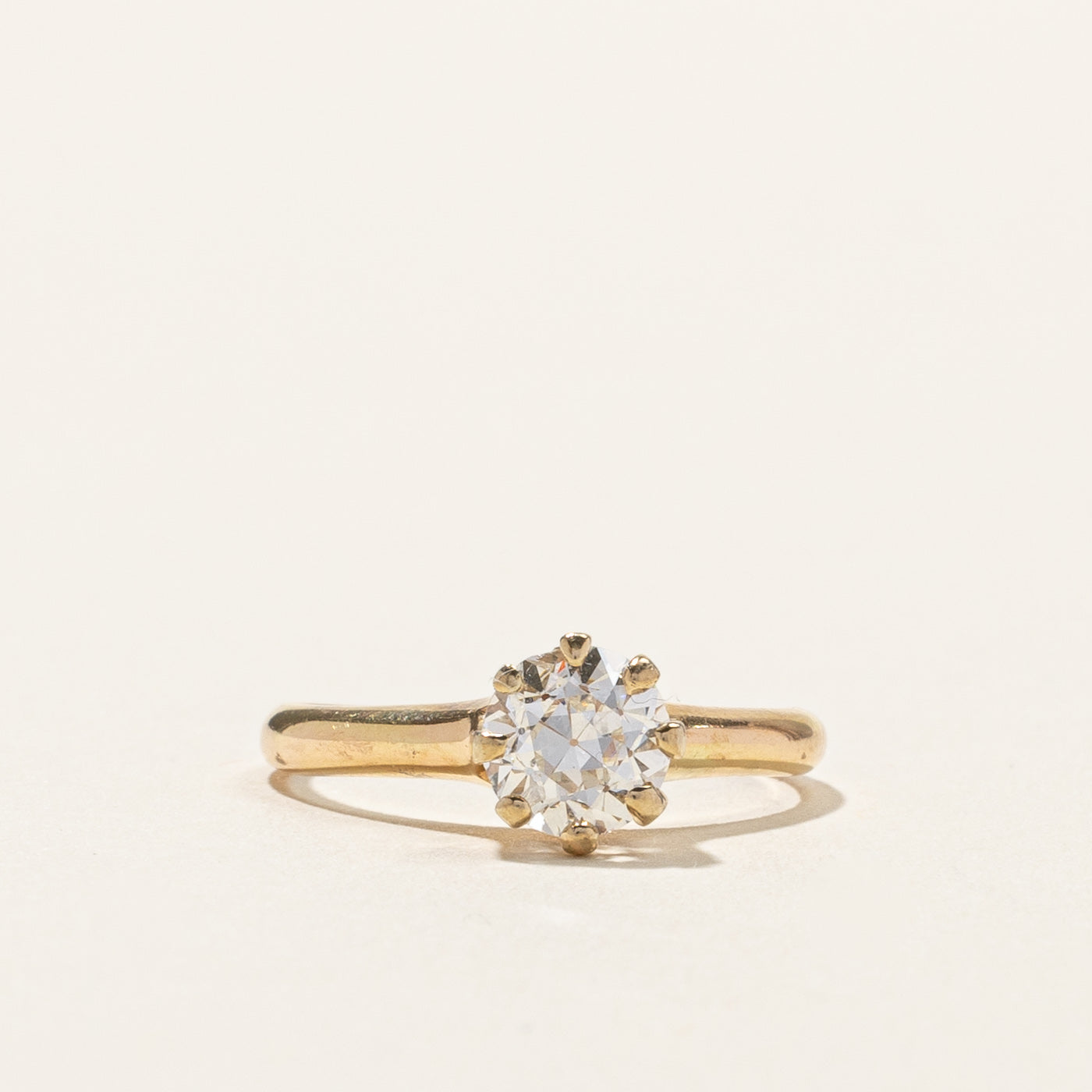 Old European Cut Diamond Engagement Ring | 0.92ct I2 I | SZ 6 |